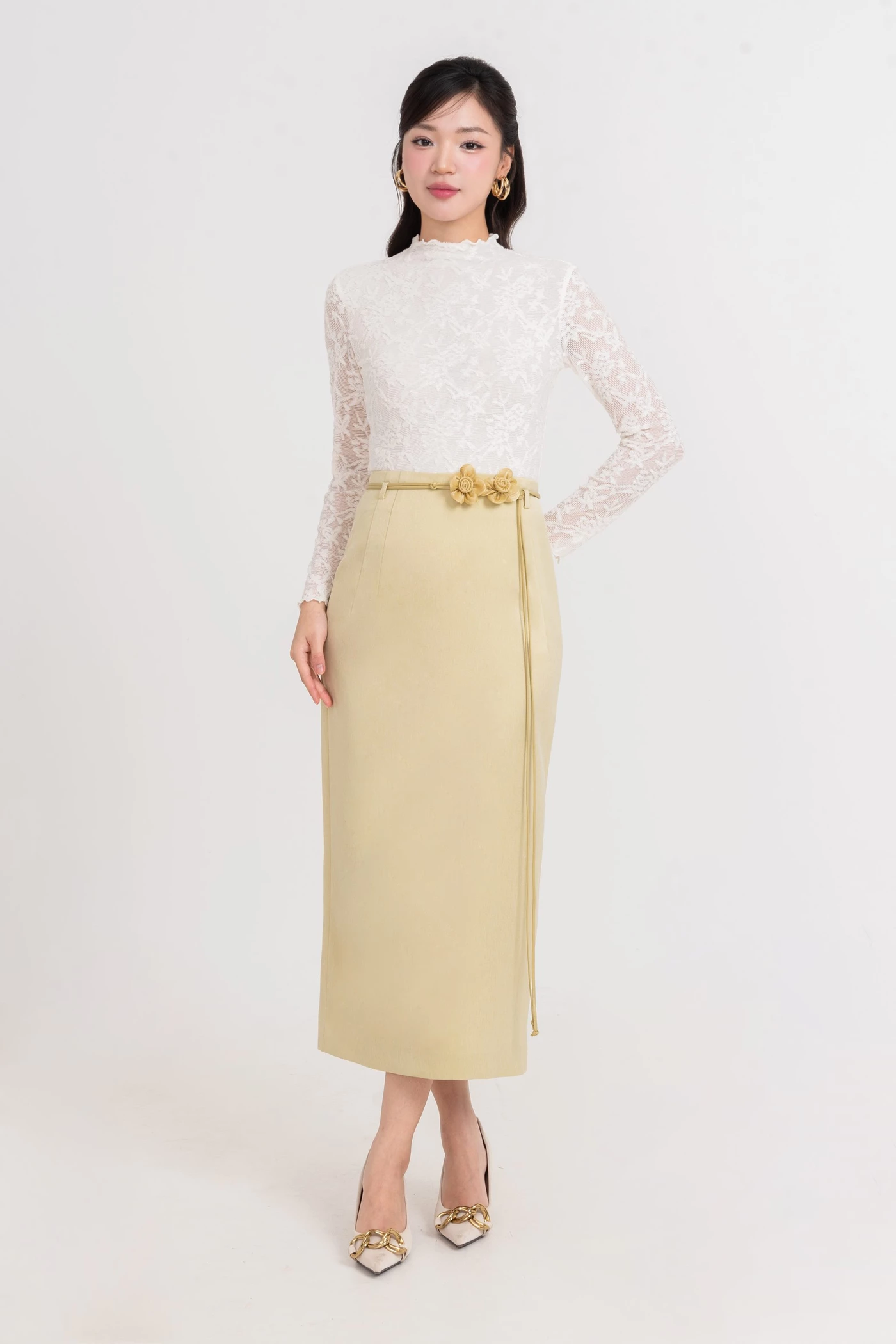 Chân váy bút chì Sunlit