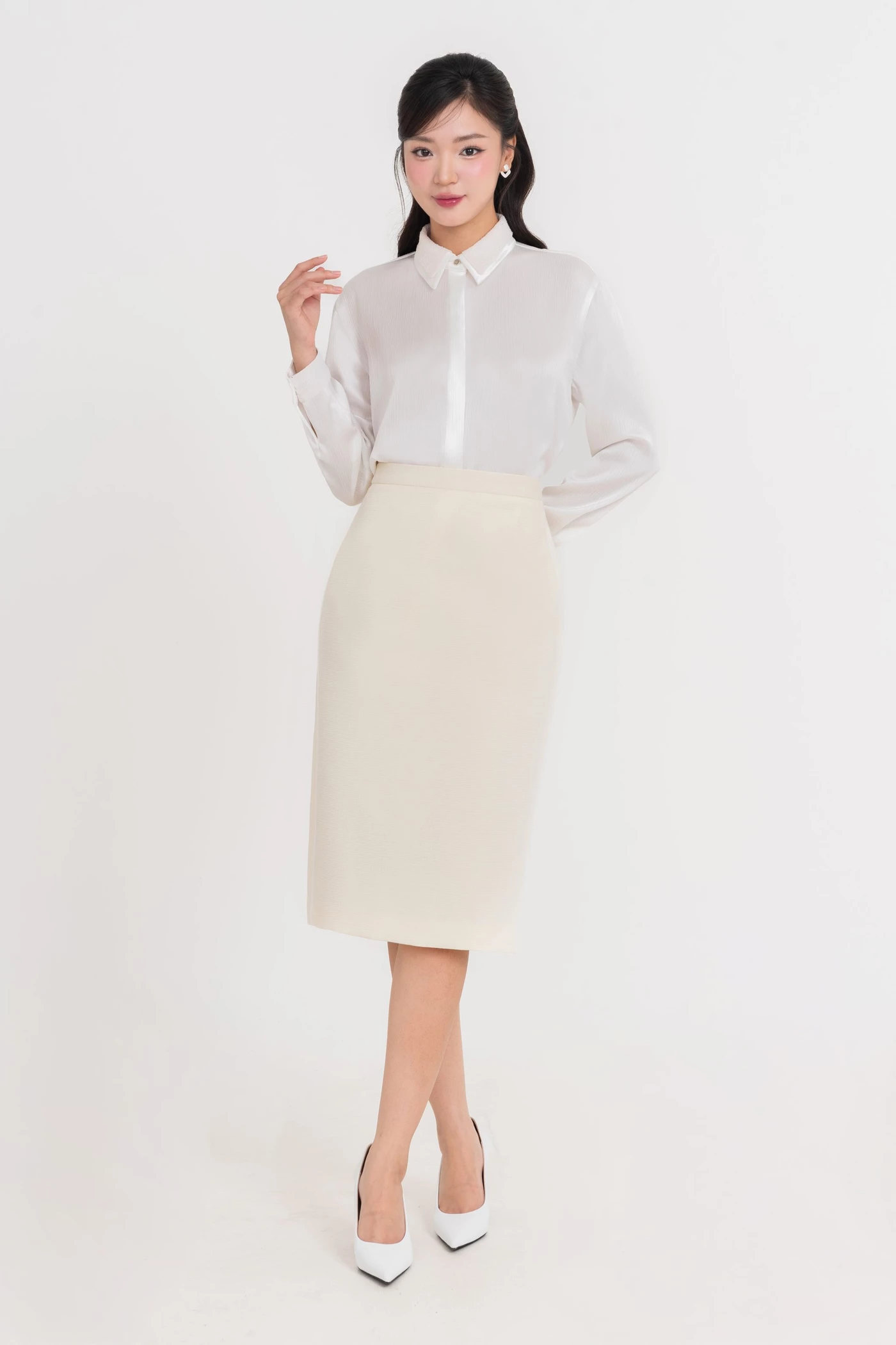 Áo sơ mi lụa Elegant