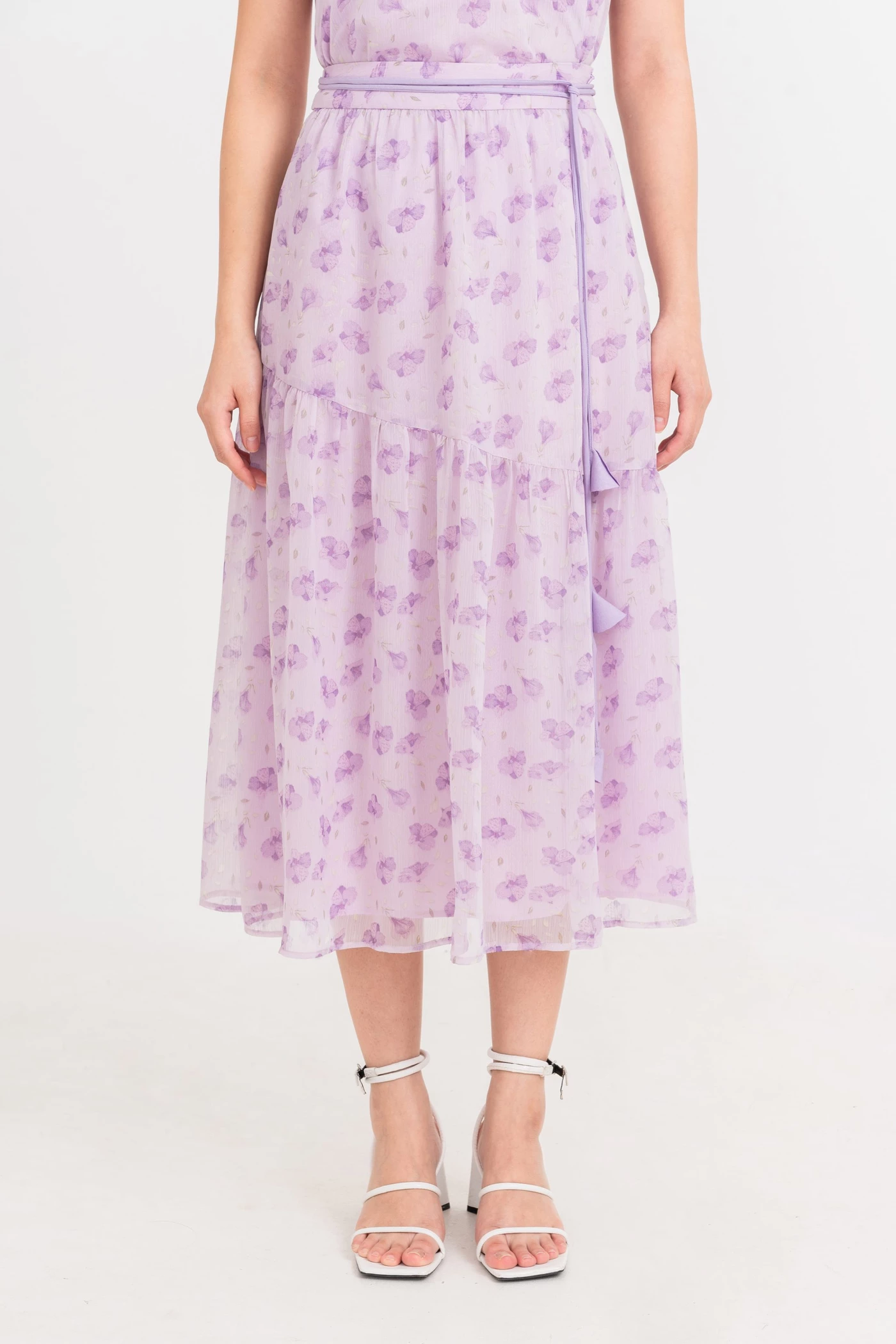 Chân váy voan hoa nhí Violet