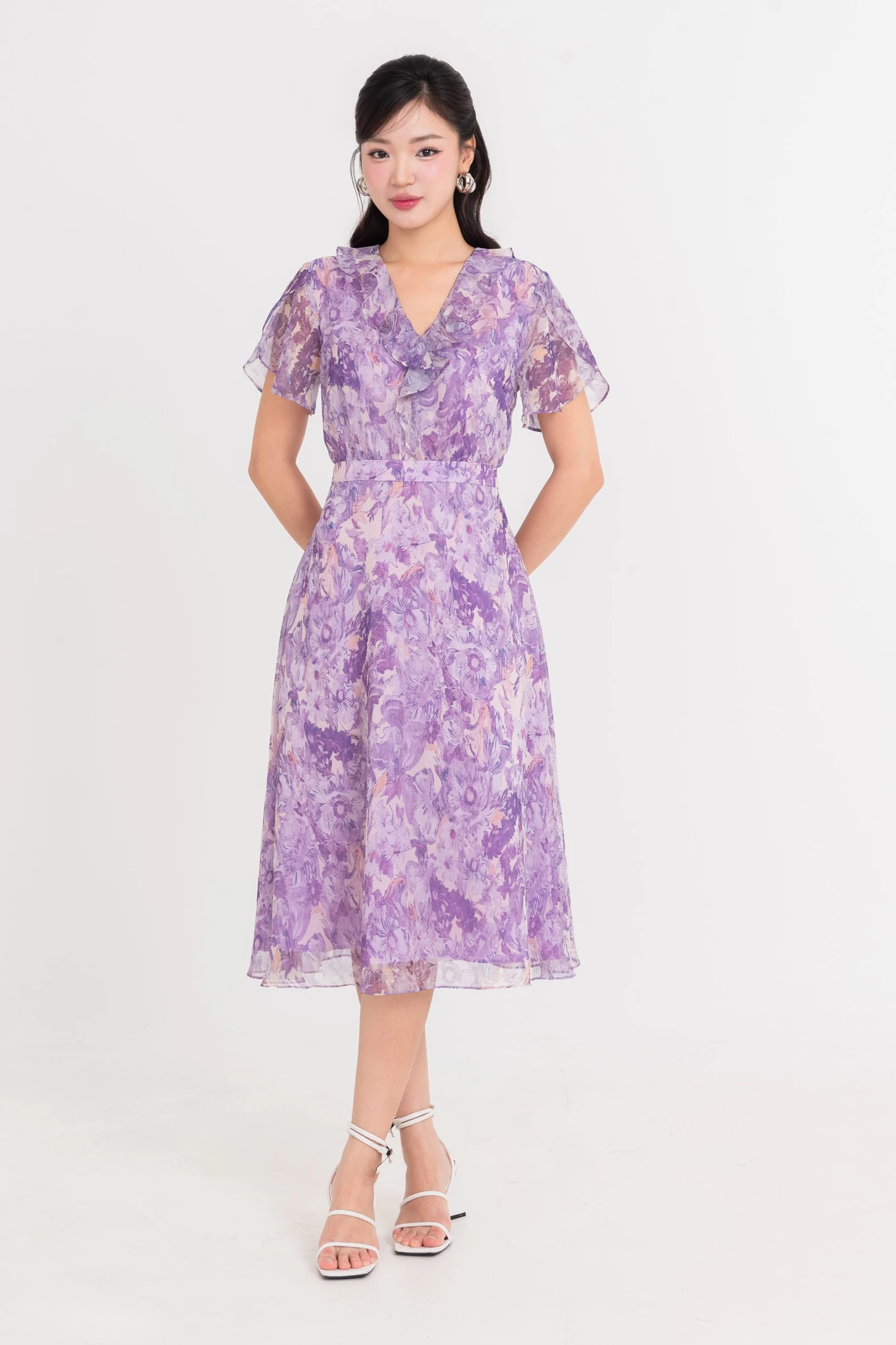 Đầm cánh tiên Lavender