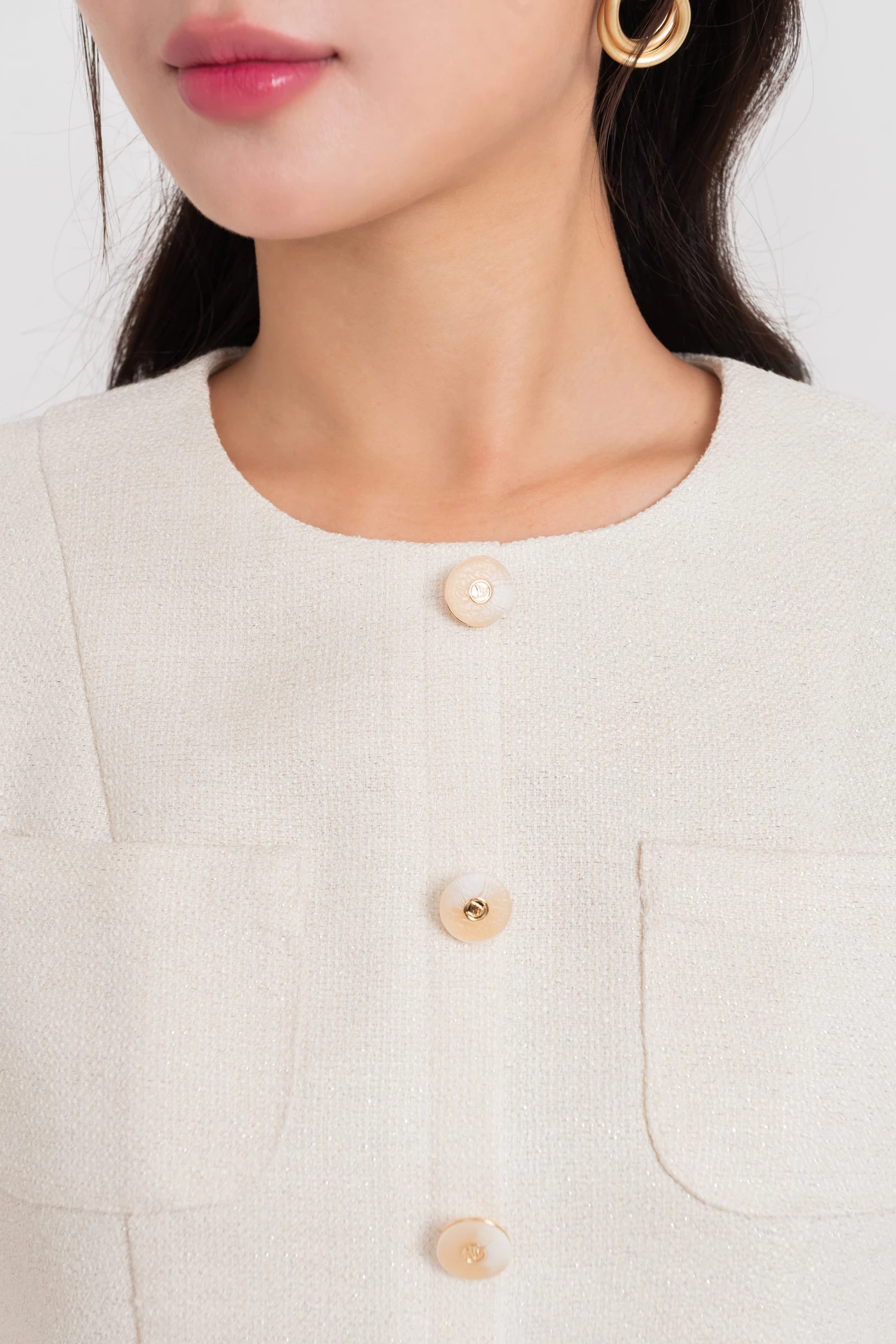 Đầm Tweed chữ A