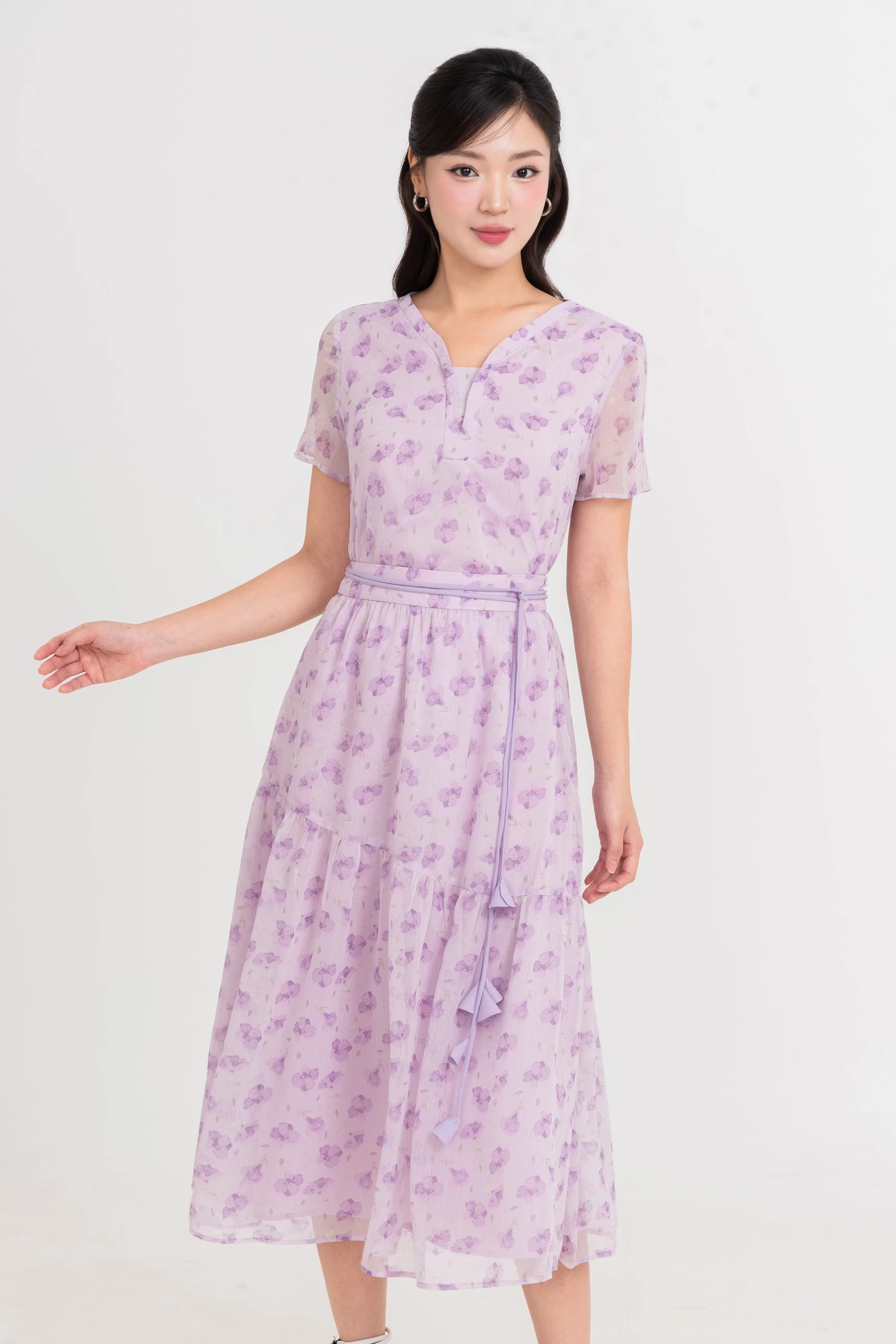 Chân váy voan hoa nhí Violet