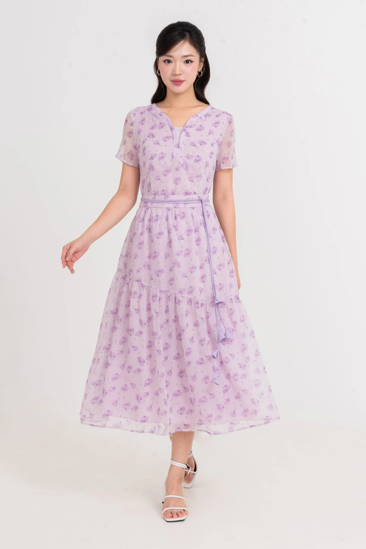 Chân váy voan hoa nhí Violet