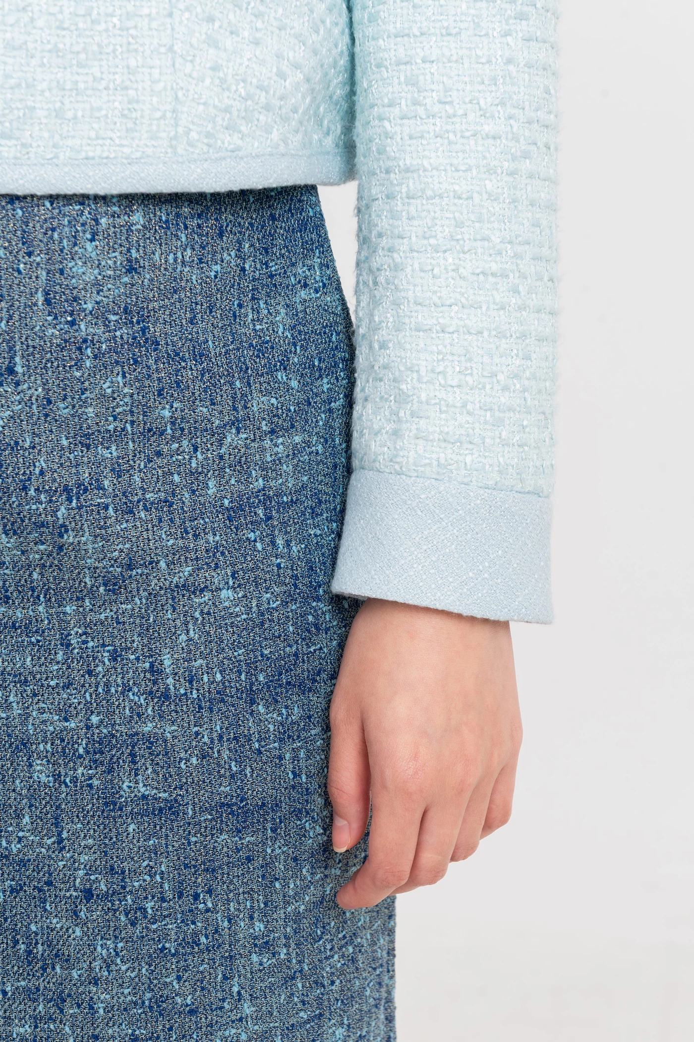 Áo khoác Tweed Pastel Blue