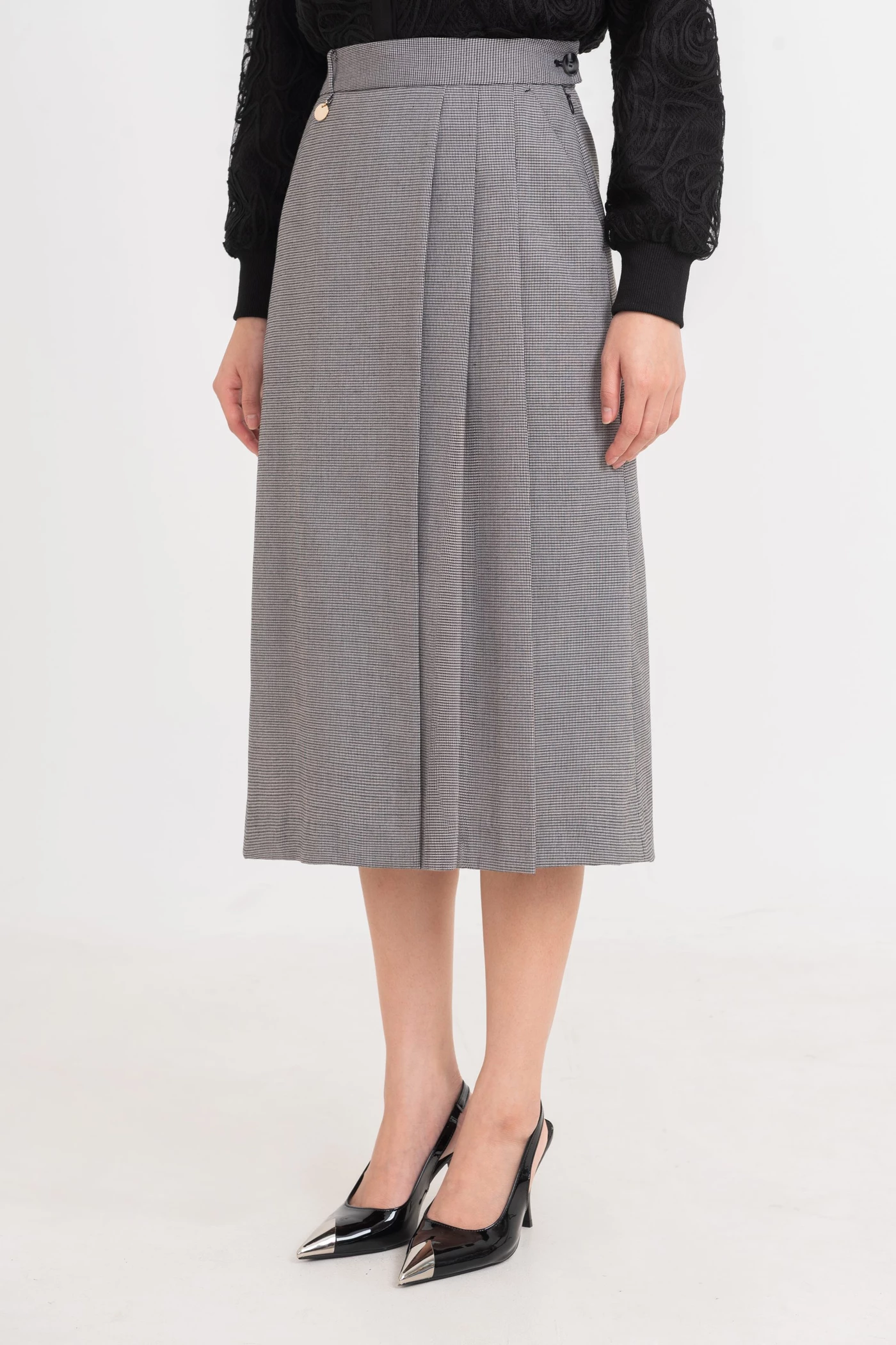 Chân váy Tuytsi kẻ