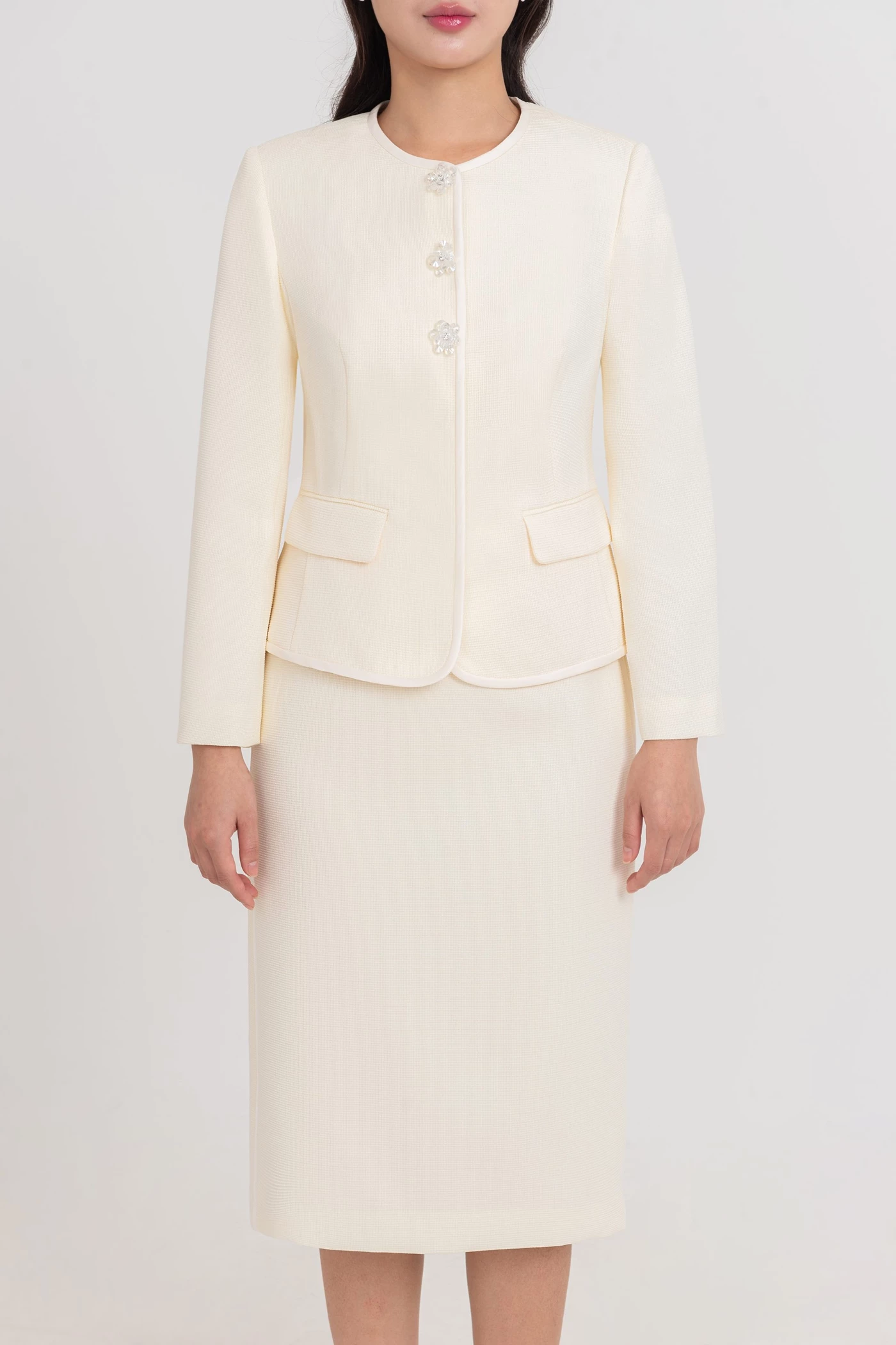 Chân váy bút chì Tweed