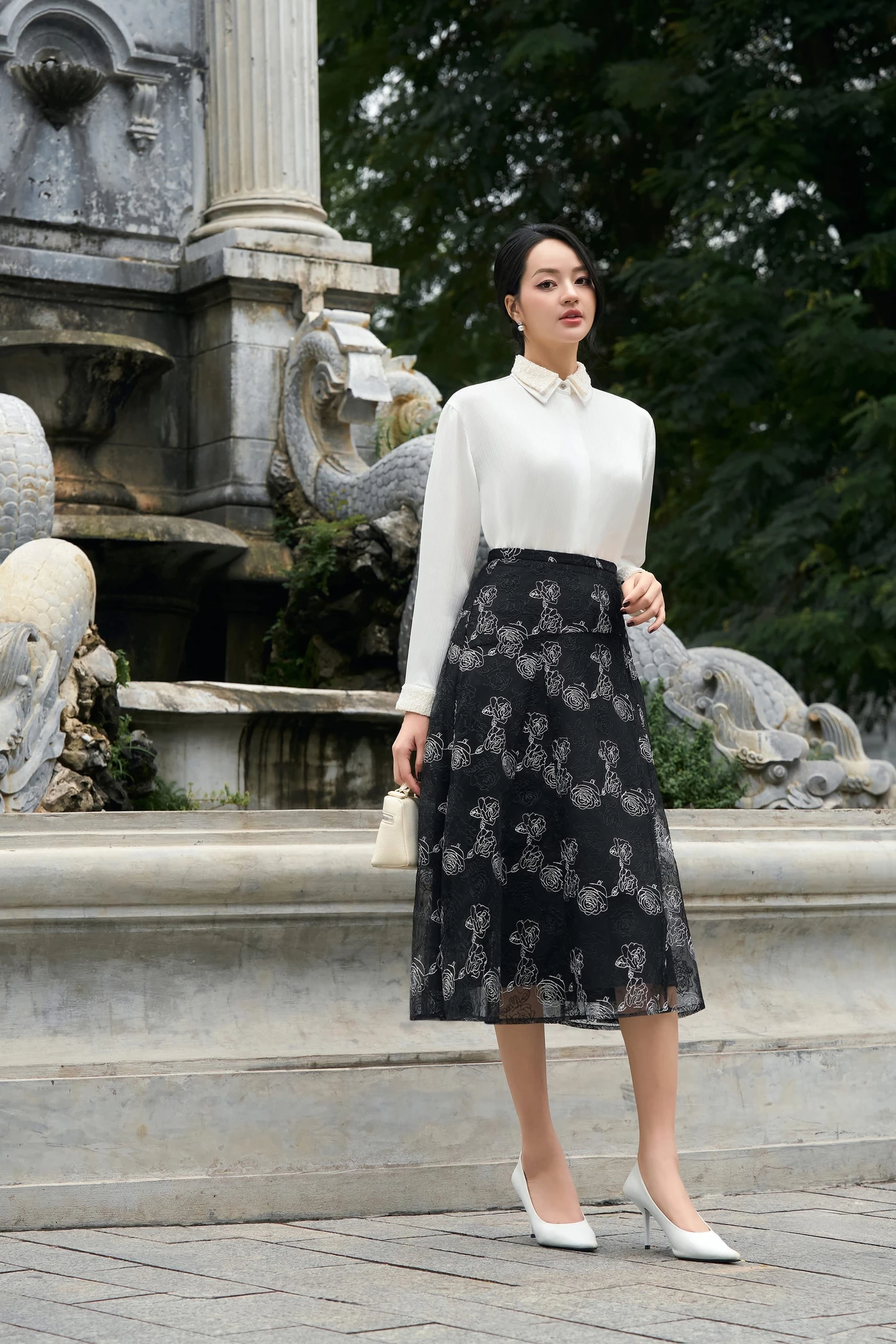 Áo sơ mi lụa Elegant