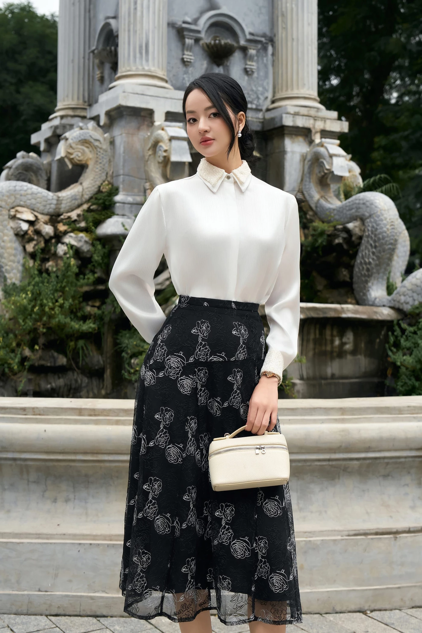 Áo sơ mi lụa Elegant