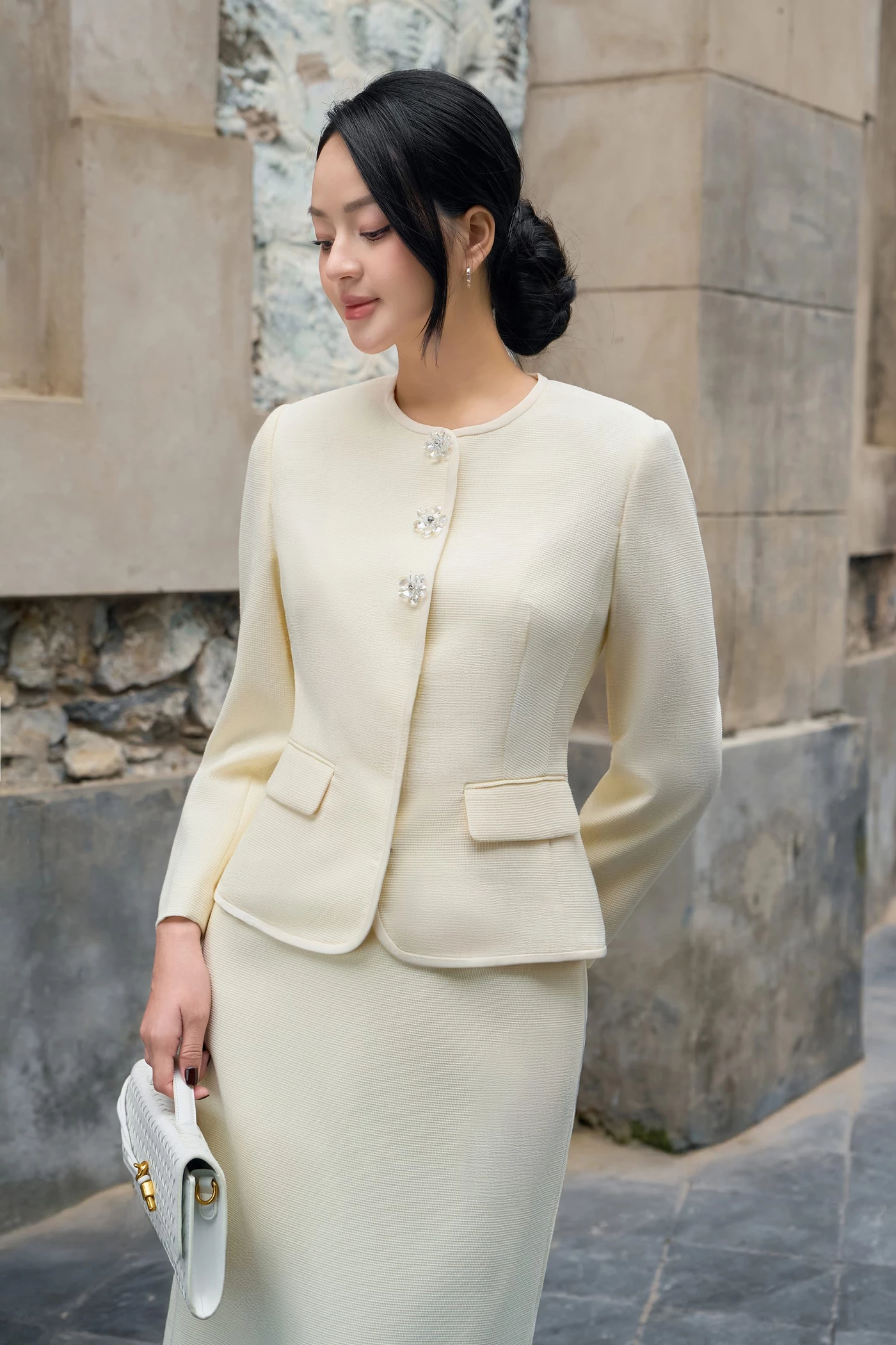 Áo vest Tweed Tailored