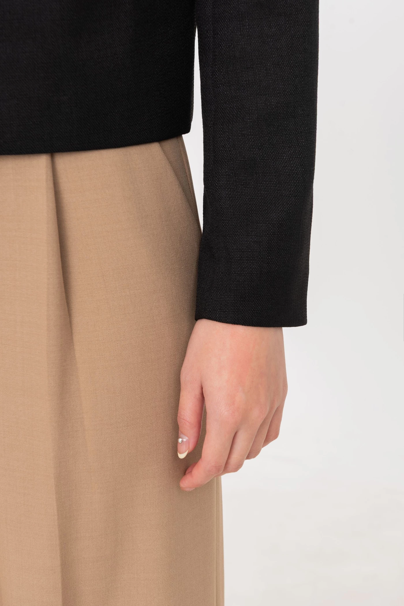 Áo khoác Twill dáng lửng