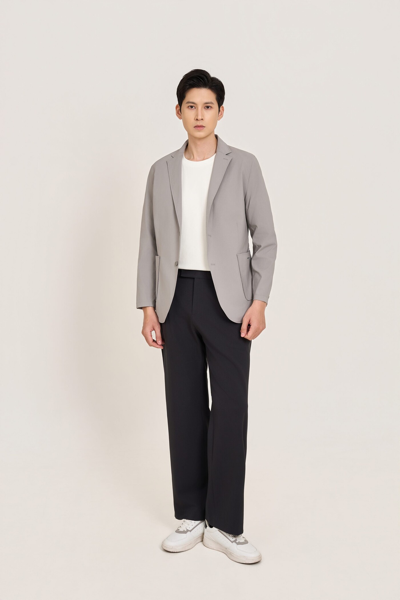 Prime Blazer Seersucker túi vuông