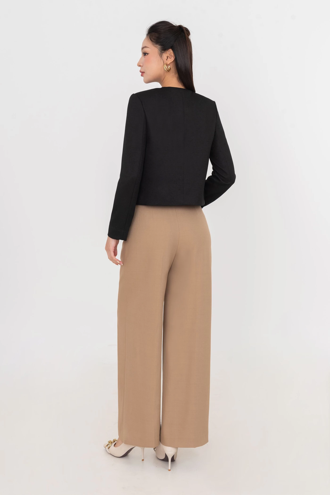 Áo khoác Twill dáng lửng