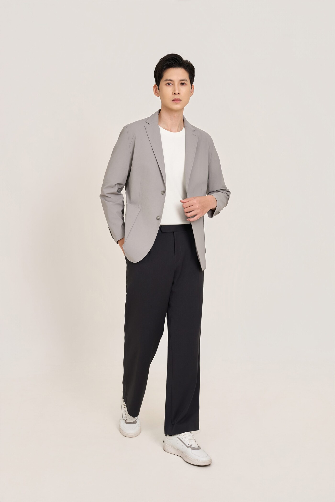 Prime Blazer Seersucker túi vuông