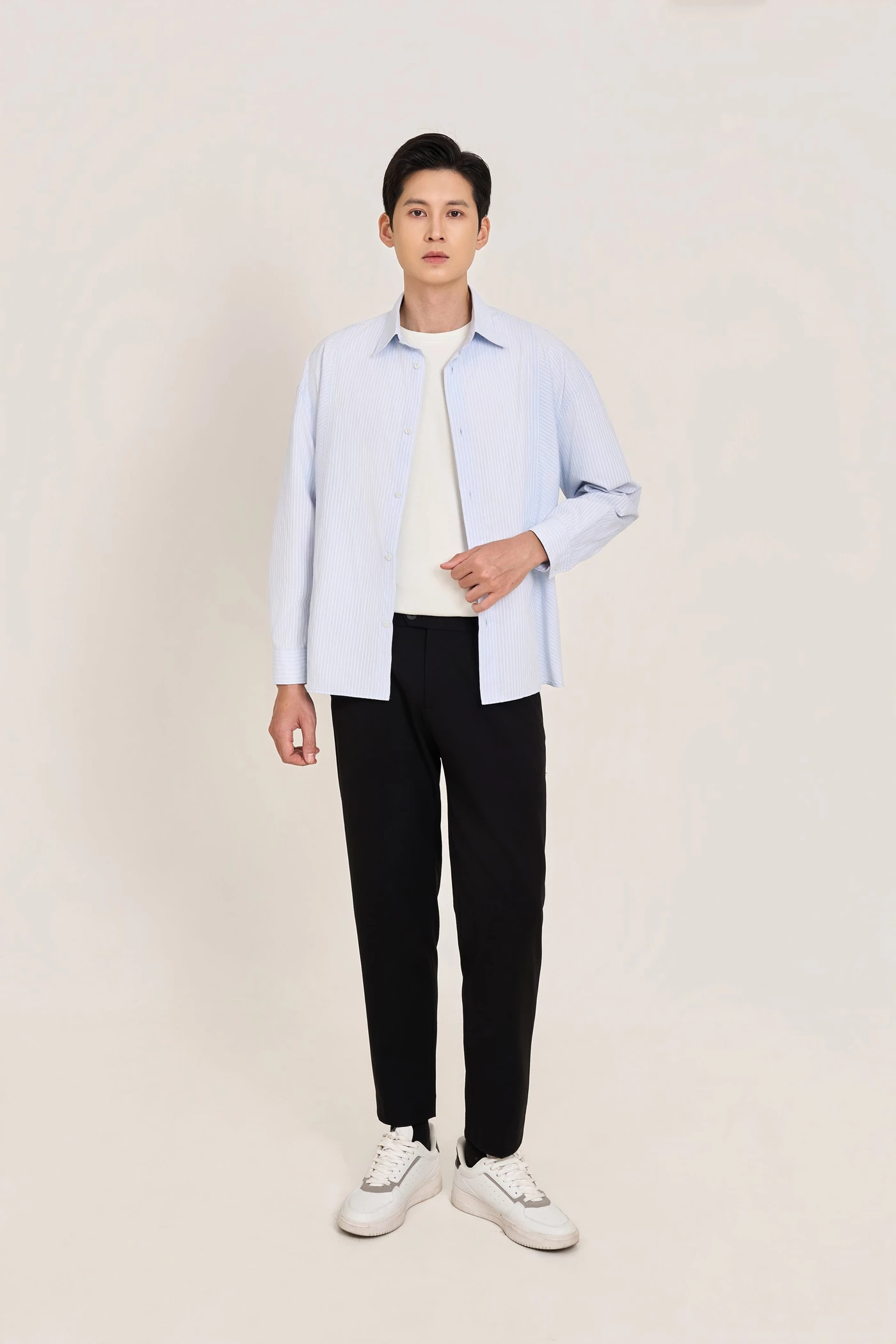 Quần Âu Simple Luxe cropped Slim fit