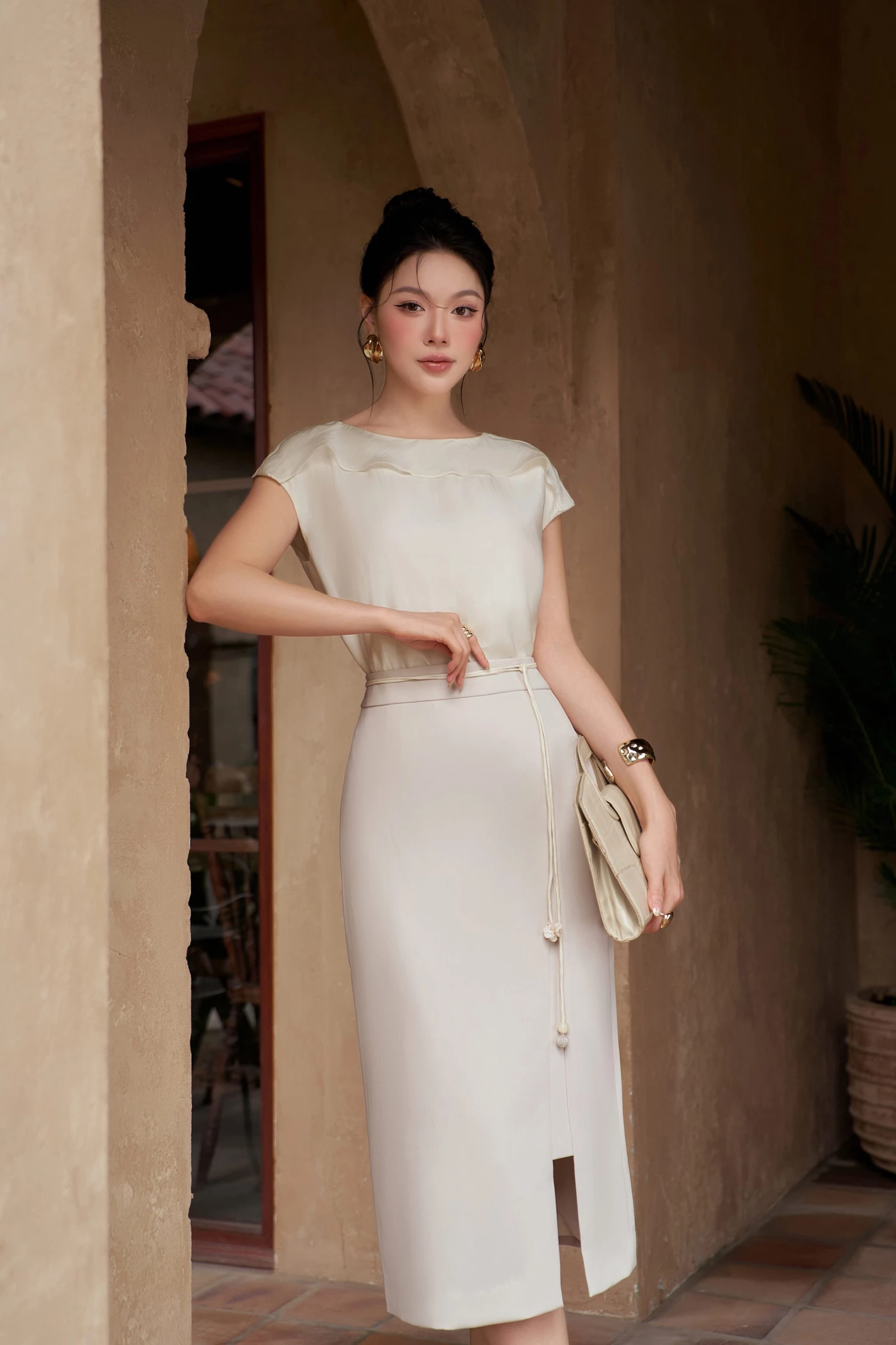 Áo sơ mi Tencel Petals