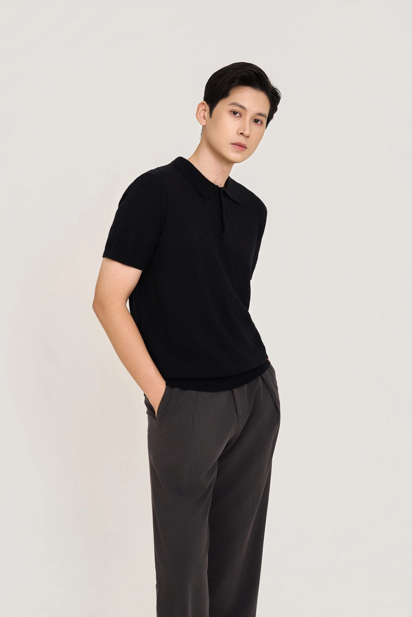 Echo Polo - Áo len cổ đức Regular fit