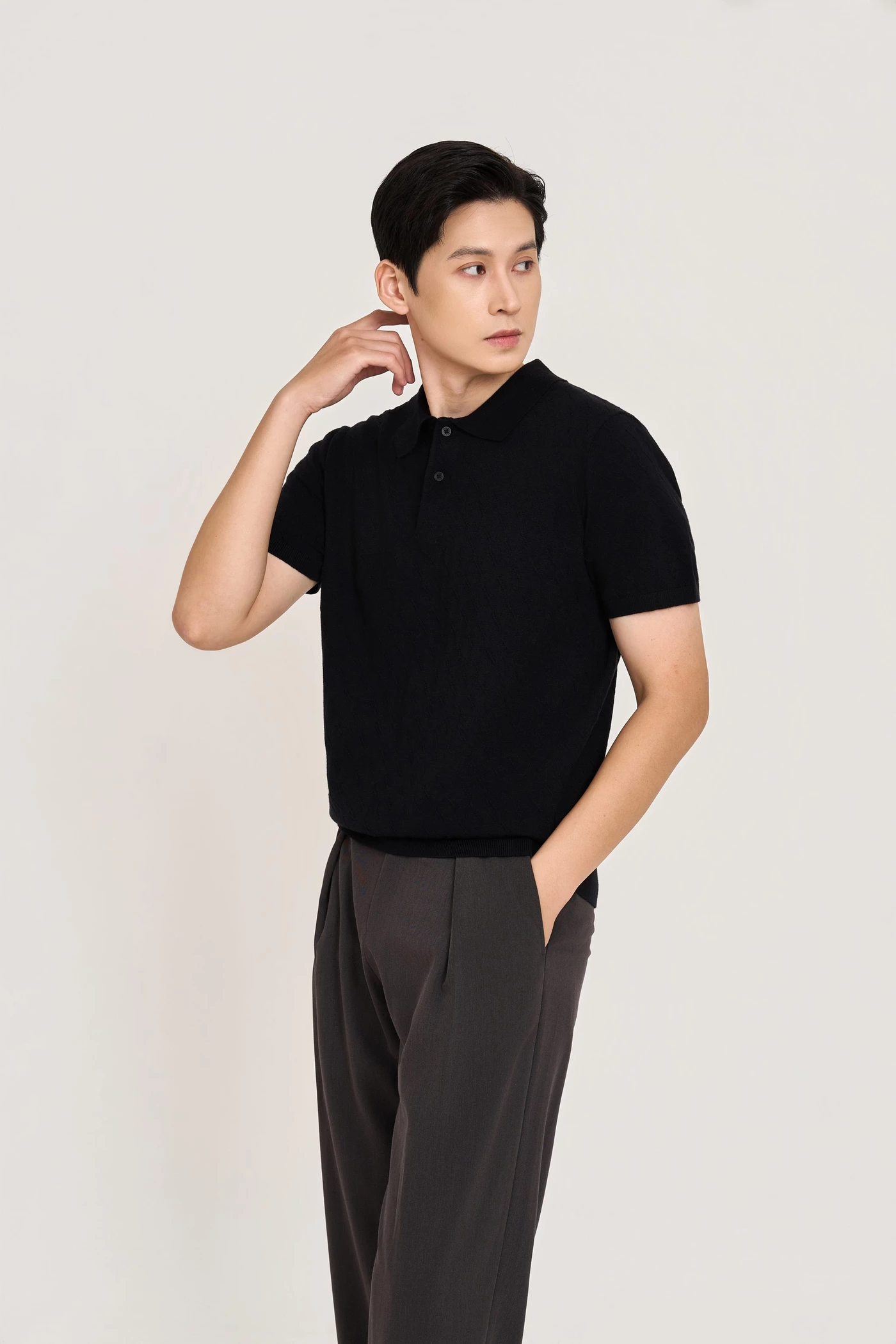 Echo Polo - Áo len cổ đức Regular fit