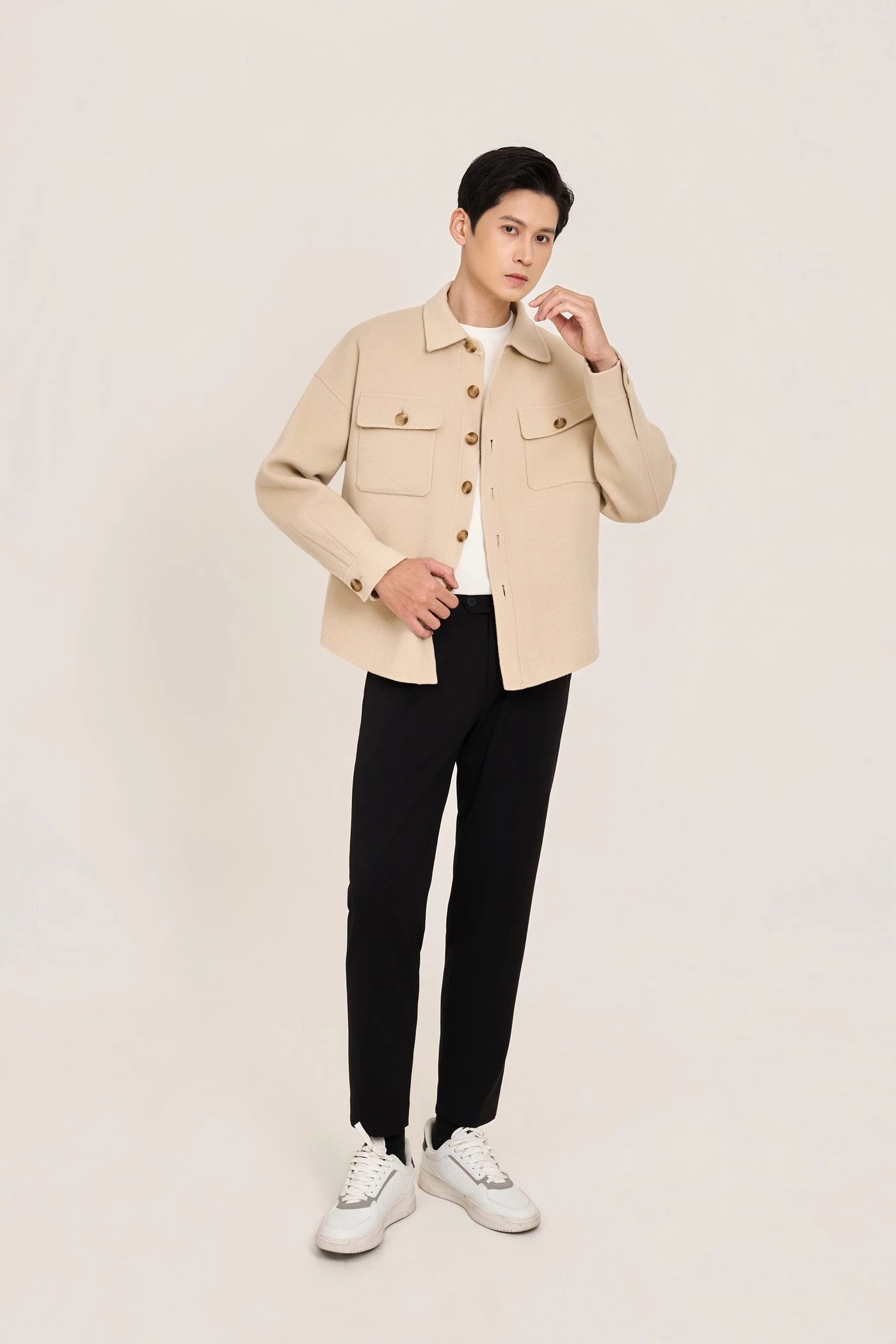 Quần Âu Simple Luxe cropped Slim fit