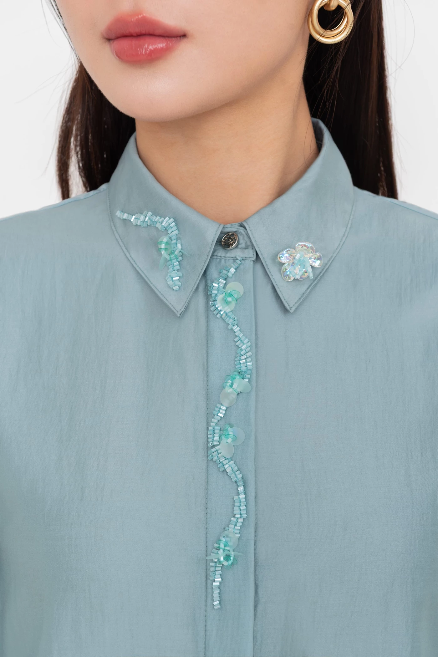 Áo sơ mi Tencel Blue