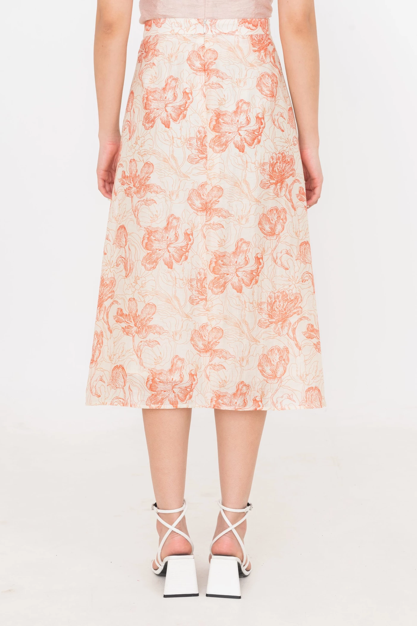 Chân váy Floral Coral