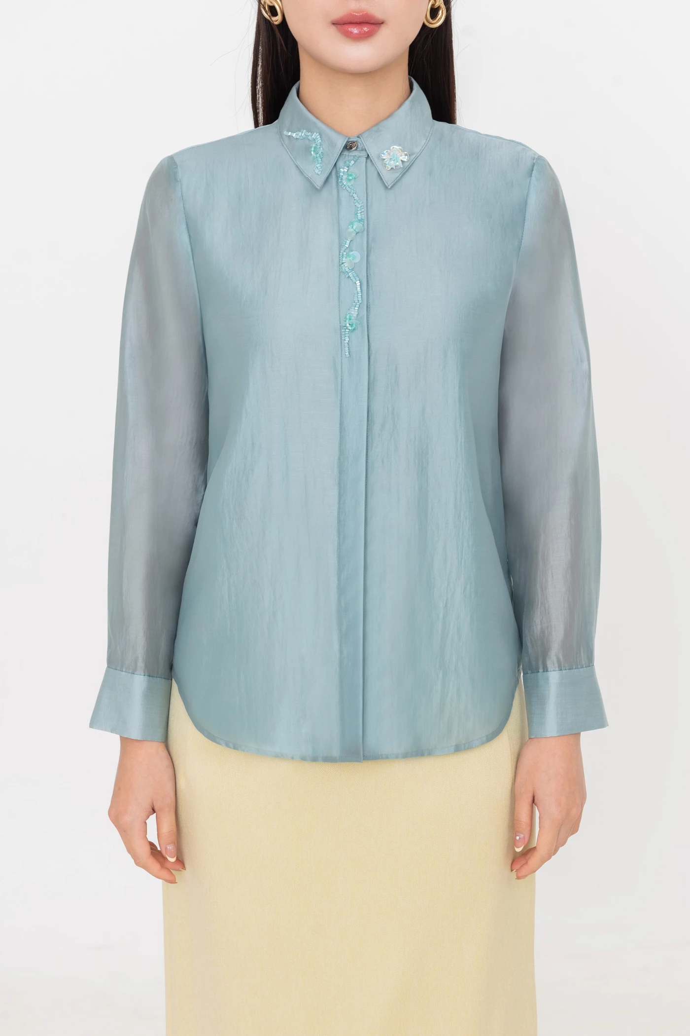 Áo sơ mi Tencel Blue