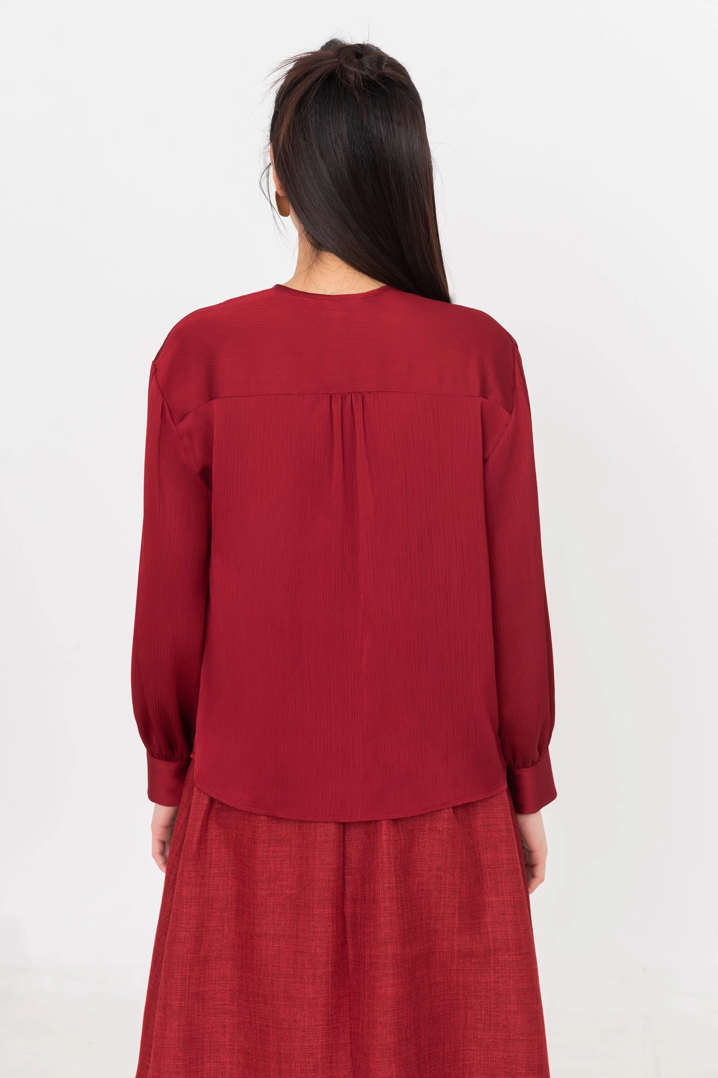 Áo sơ mi Ruffle Elegance