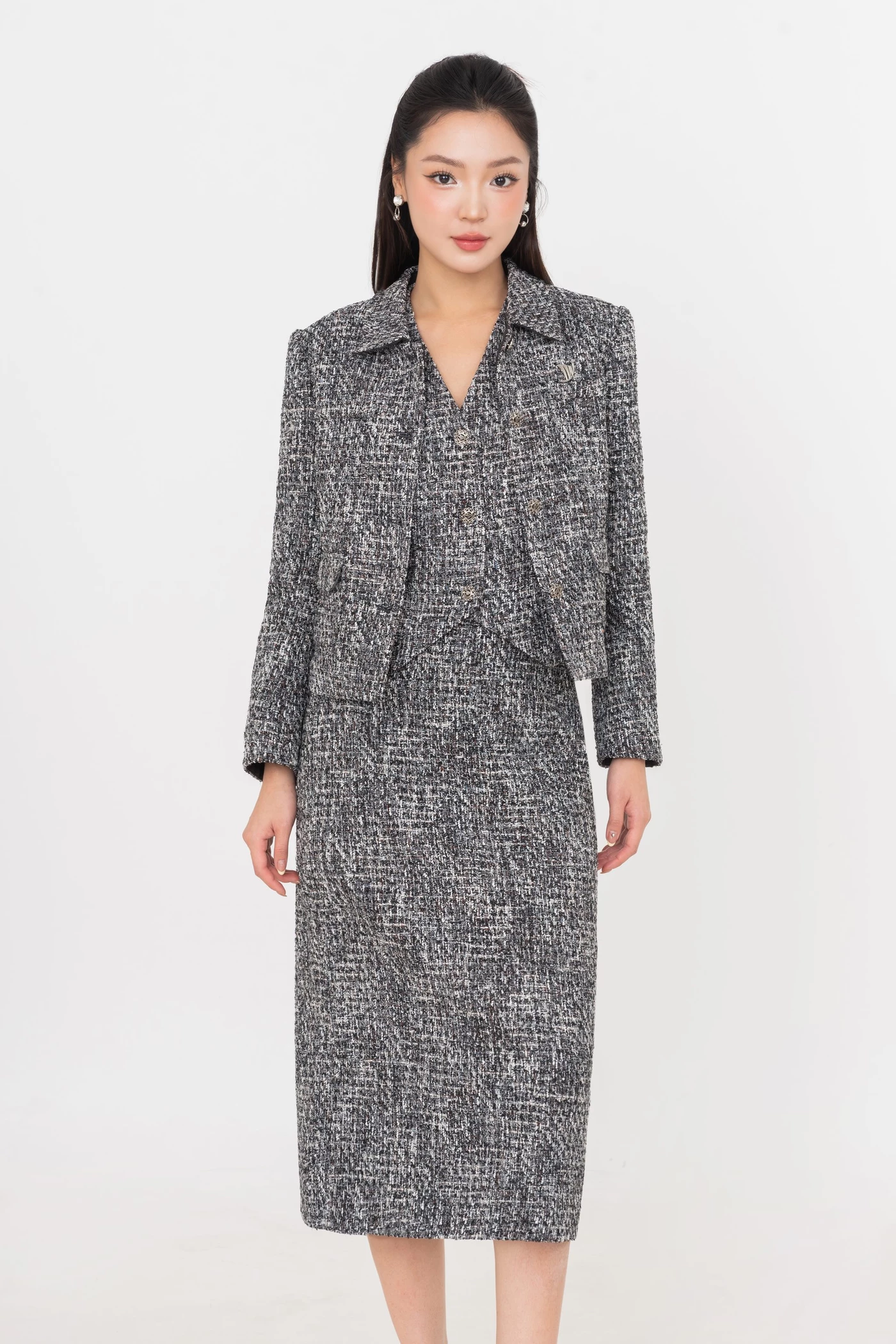 Áo khoác Tweed Elegent Crop