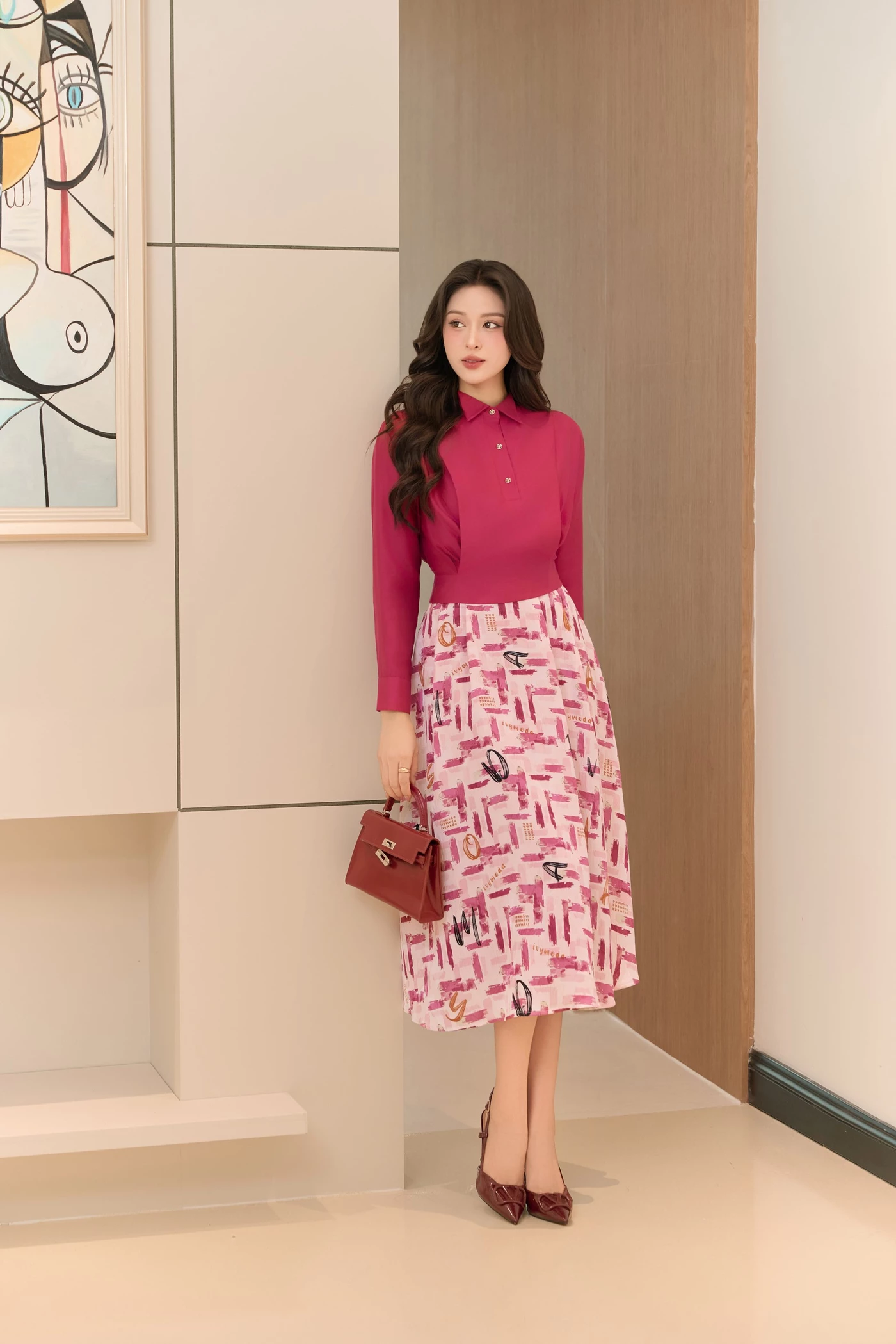 Chân váy Ruby Art Midi