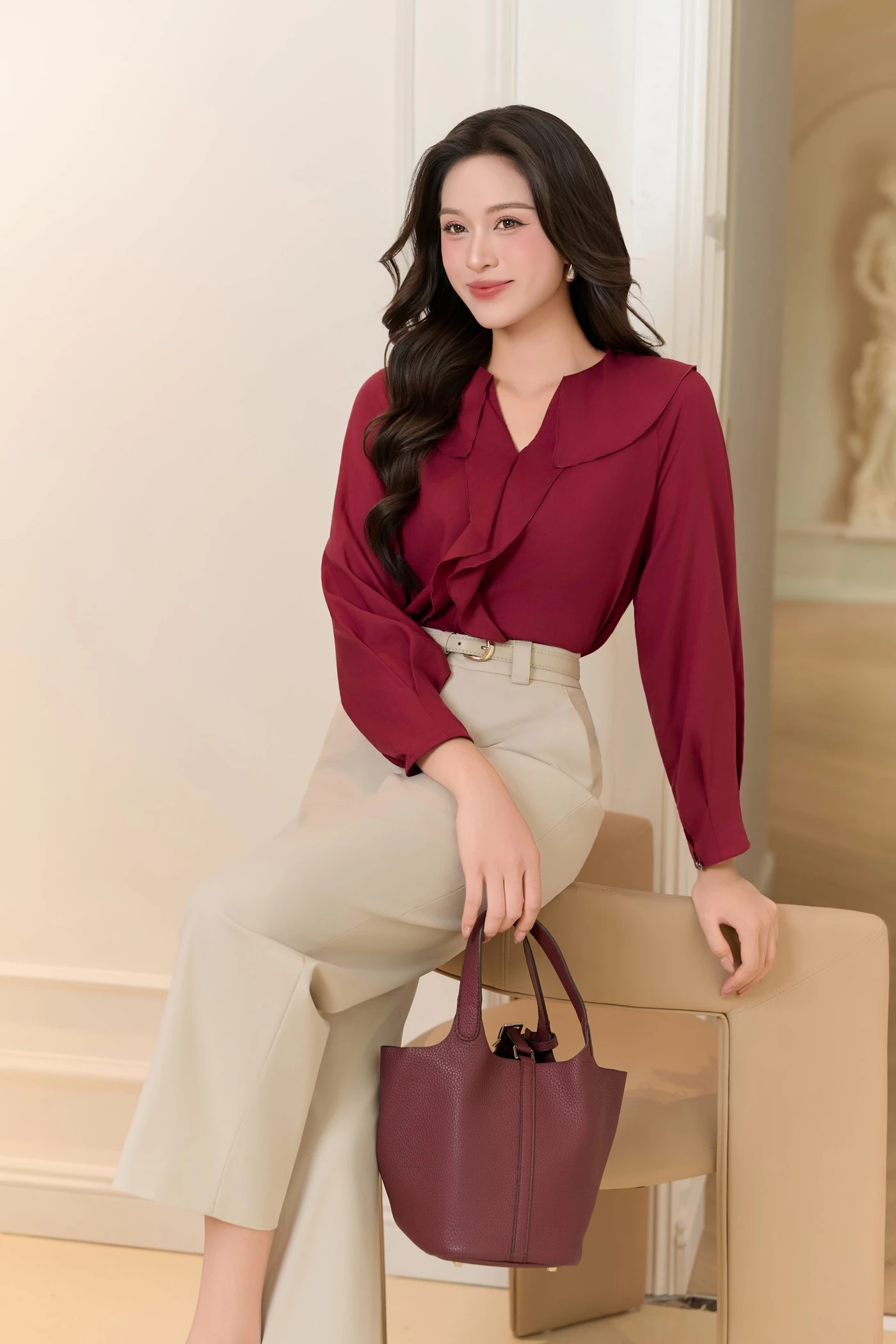 Áo sơ mi Ruby Drape