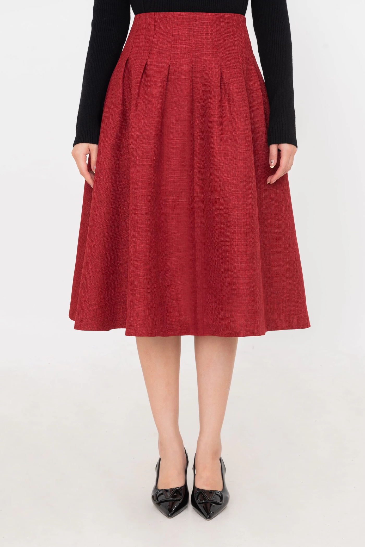 Chân váy xòe Red Flare