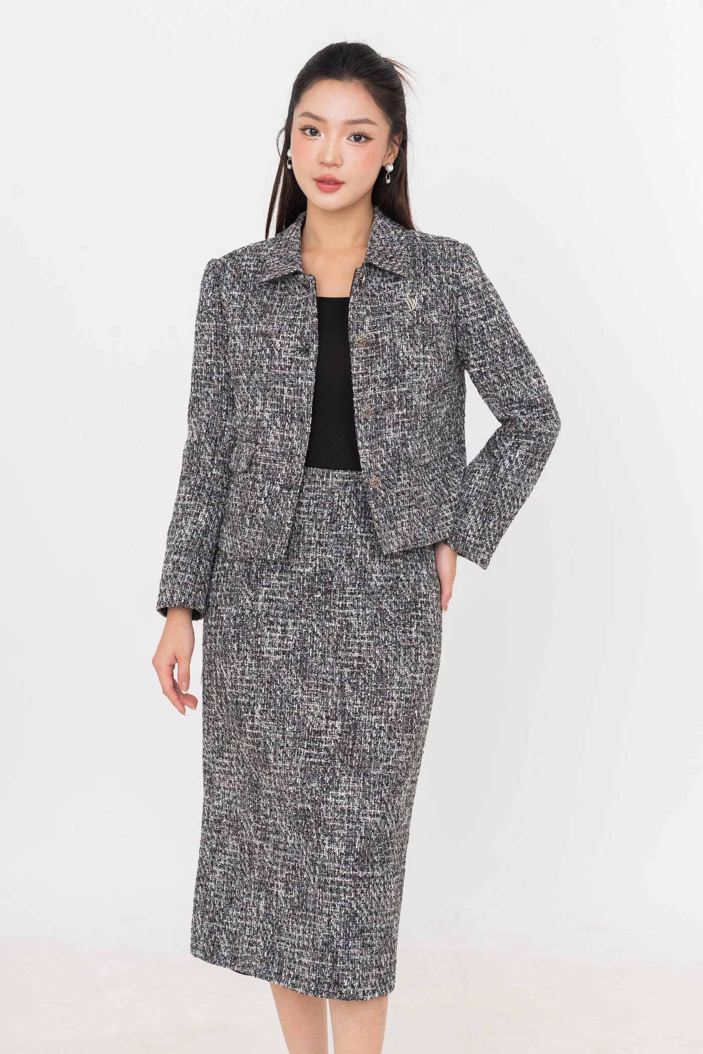 Áo khoác Tweed Elegent Crop