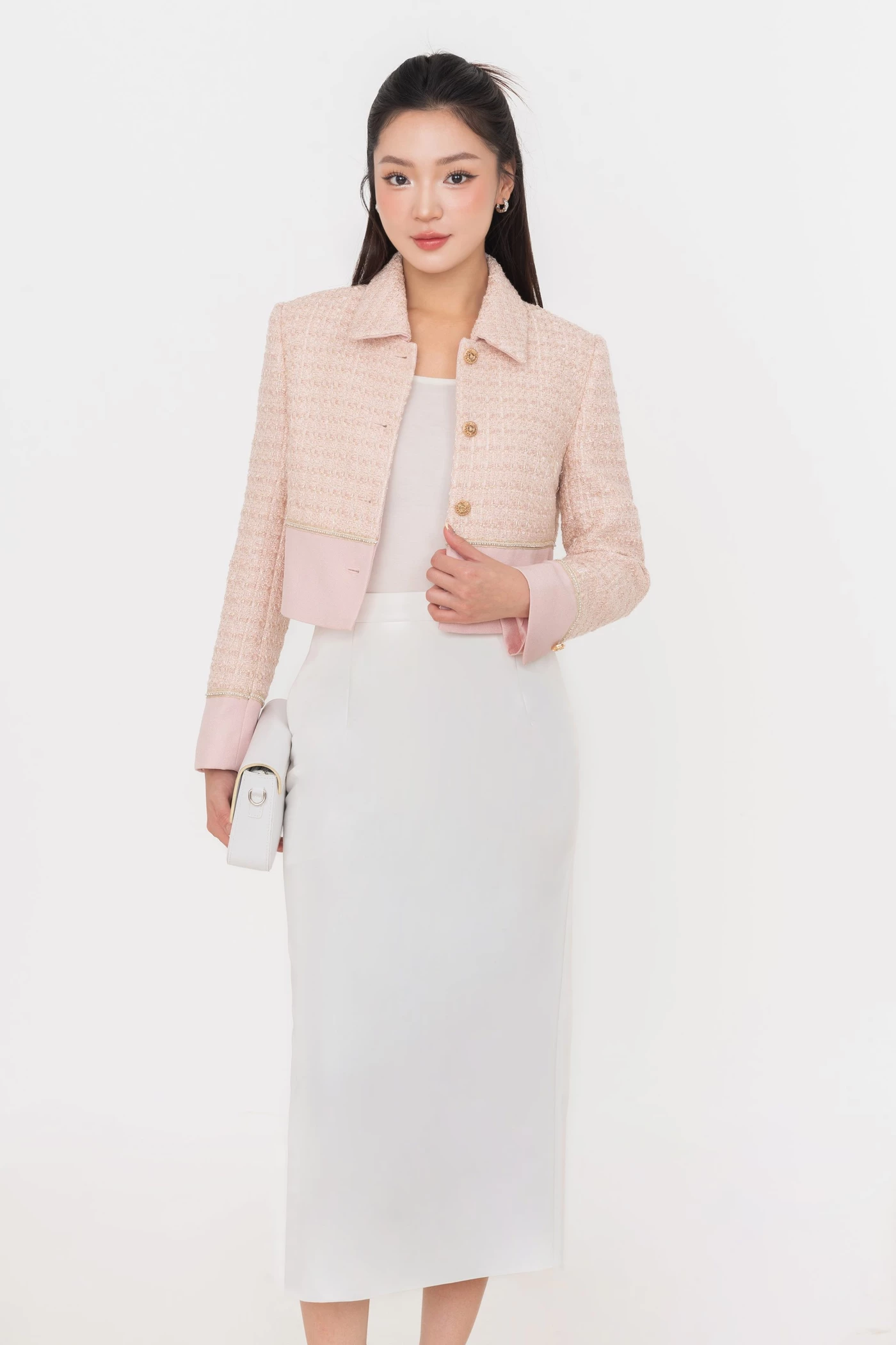 Áo khoác Tweed Ruby Classic