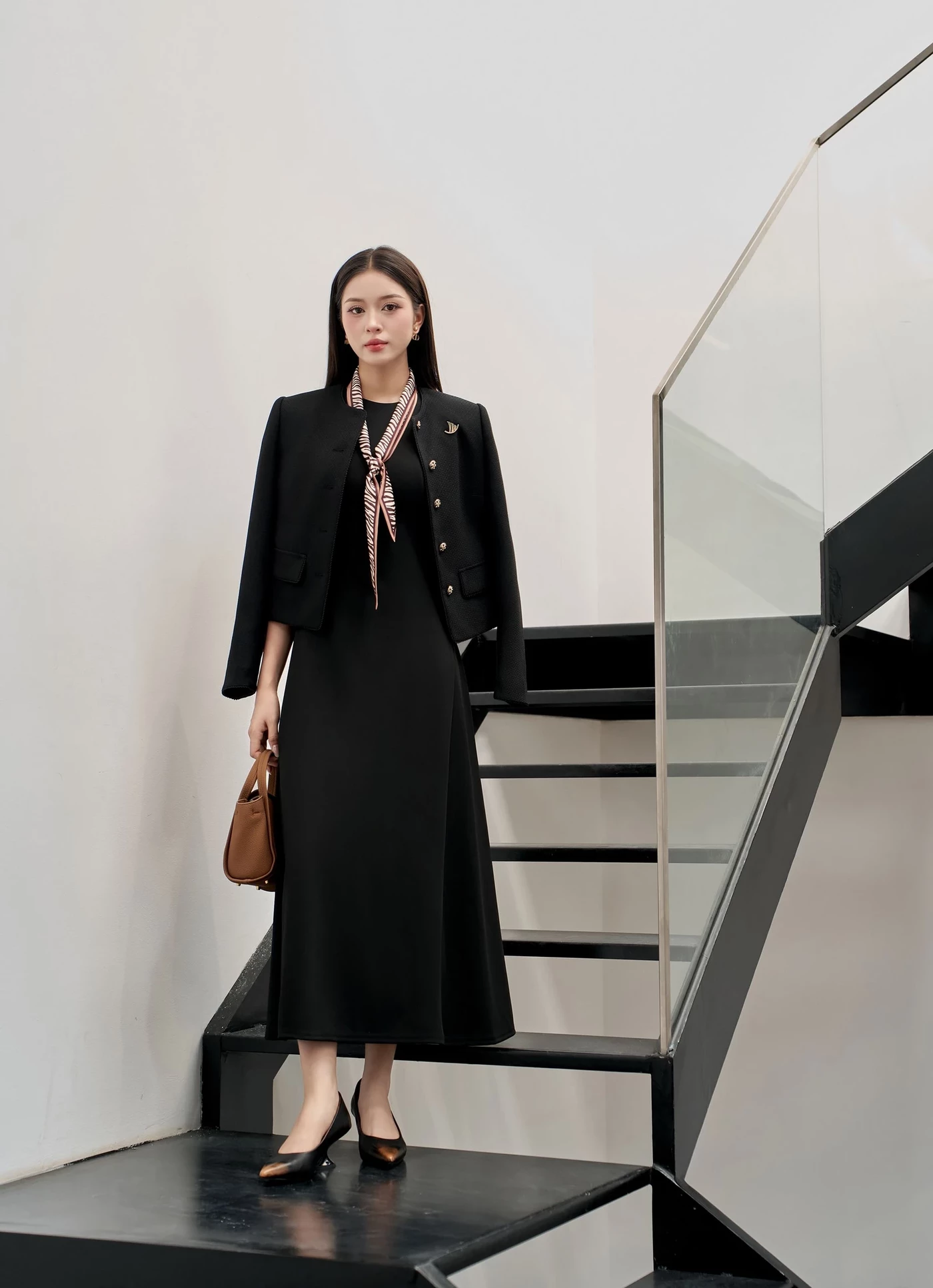 Đầm A-line Eternal (kèm khăn lụa) MS 42B0225