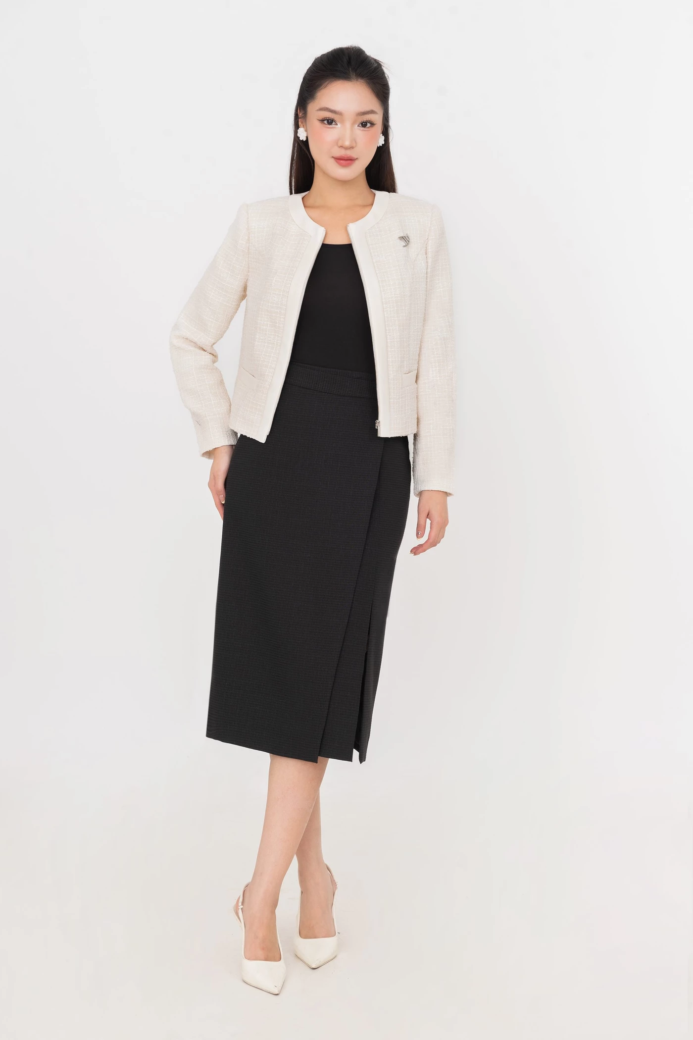 Áo Tweed Scarlet Aura