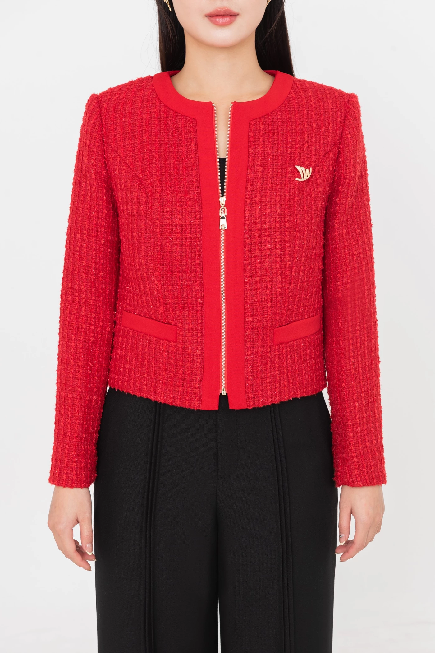 Áo Tweed Scarlet Aura