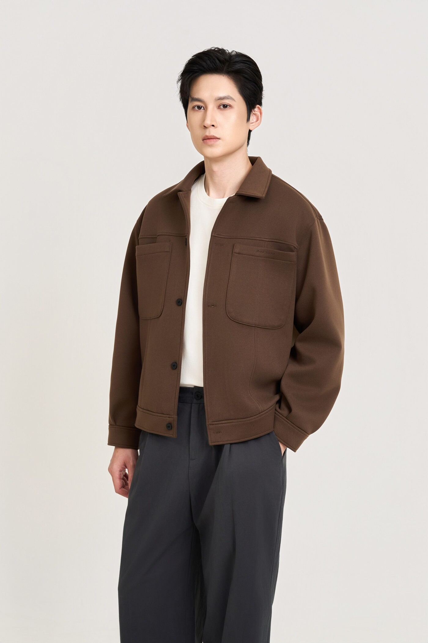 Áo khoác dạ Casual cổ đức