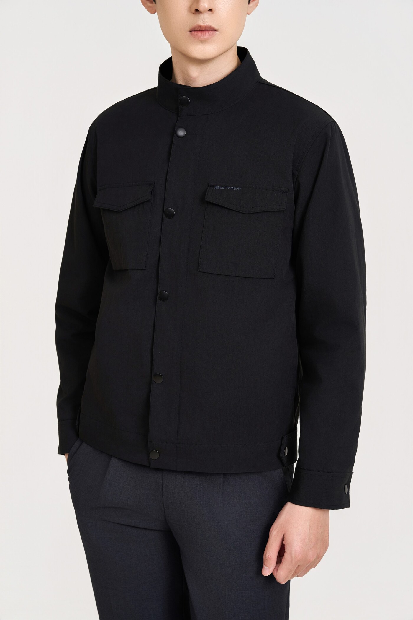 Áo khoác Khaki cổ tàu Modern