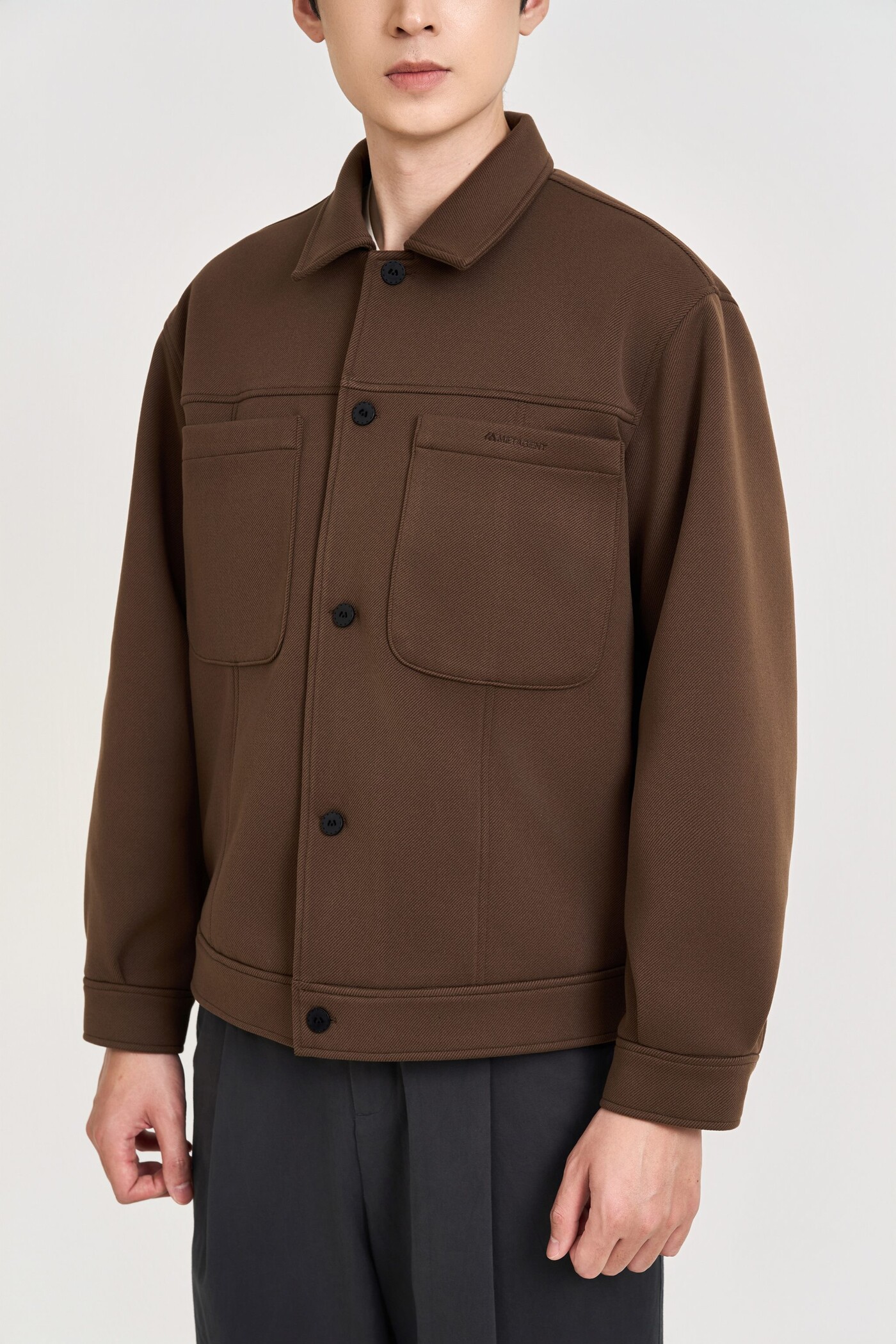 Áo khoác dạ Casual cổ đức