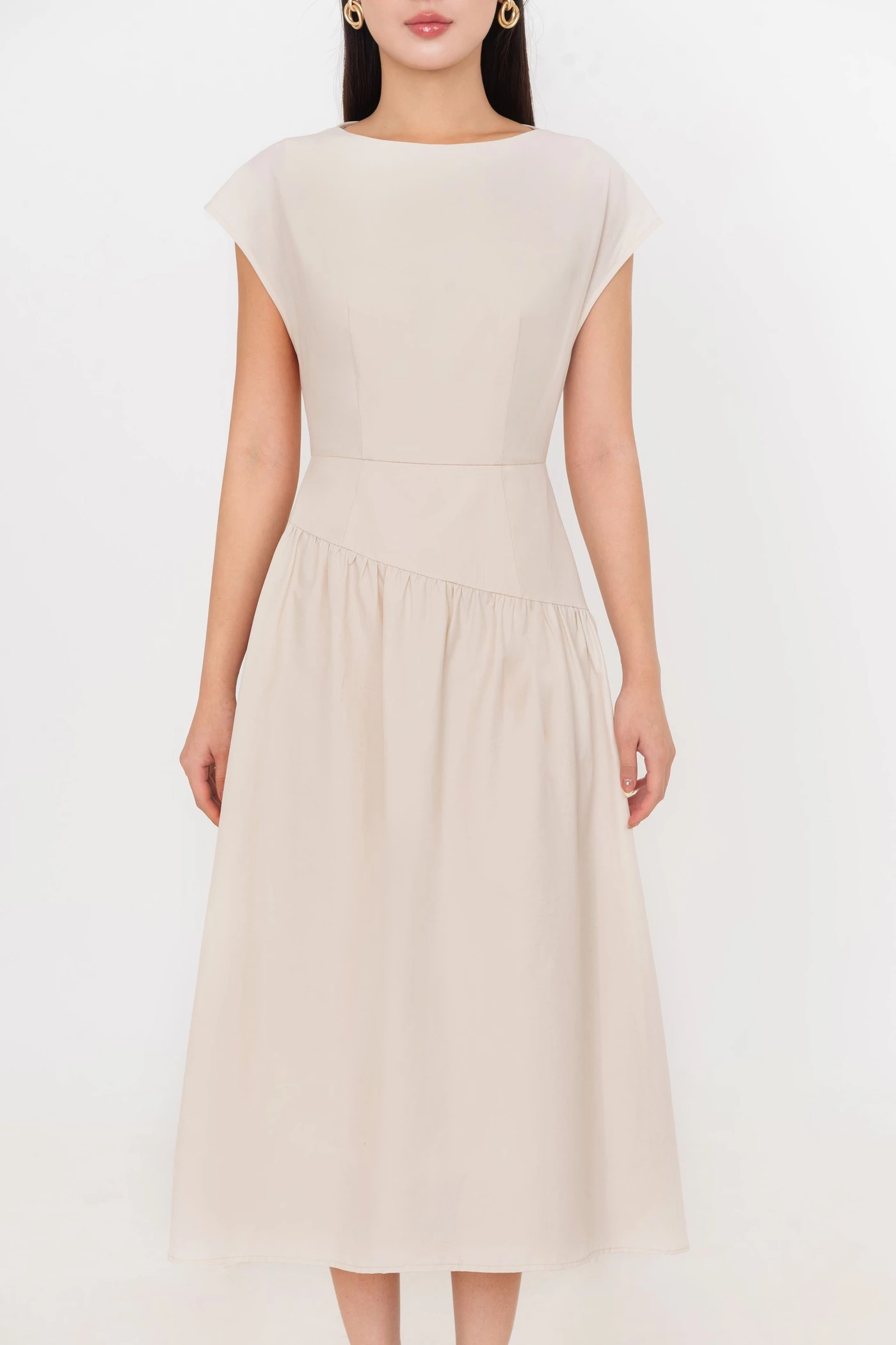 Đầm xòe tay hến ELYSIA