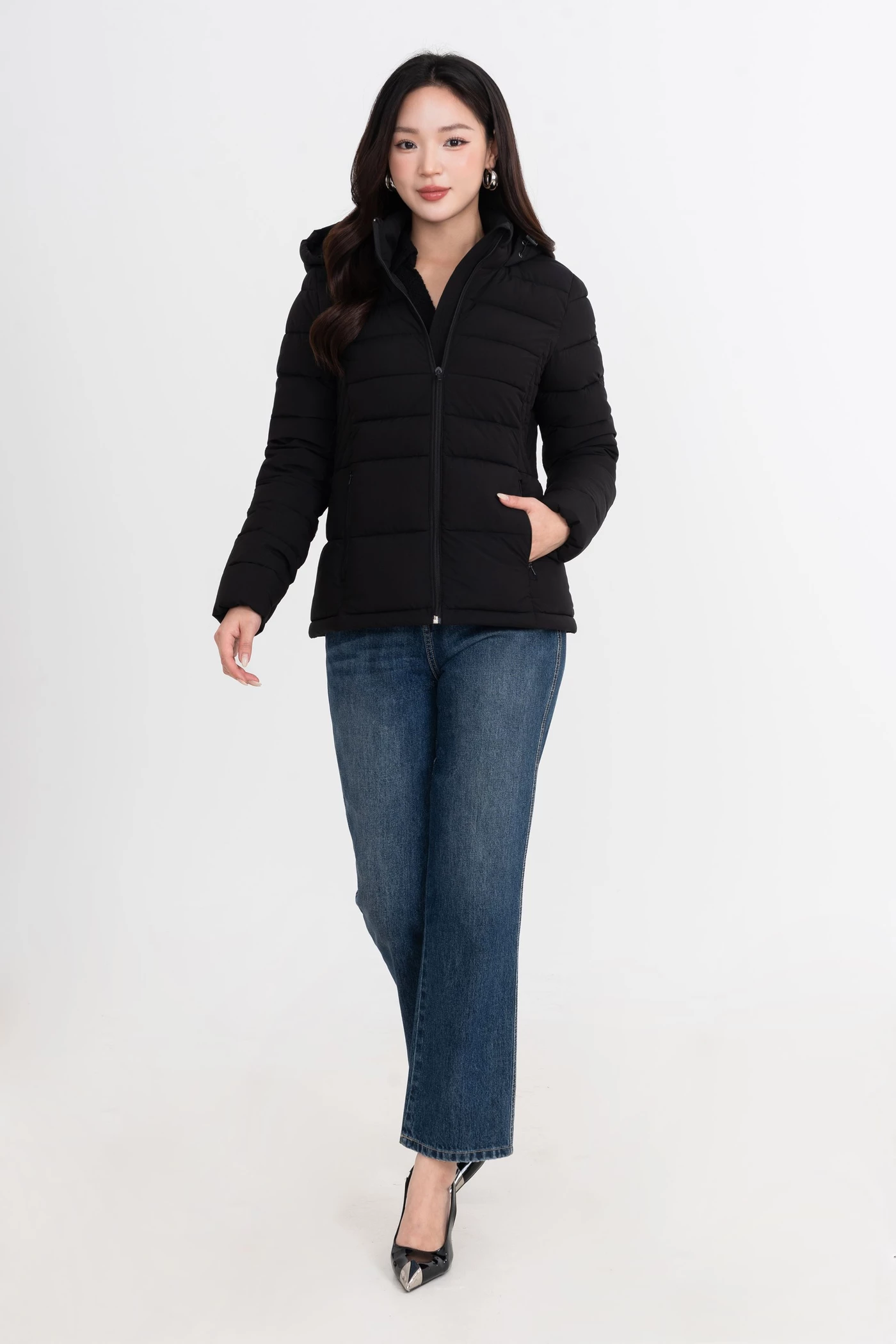 Áo phao Hooded Puffer