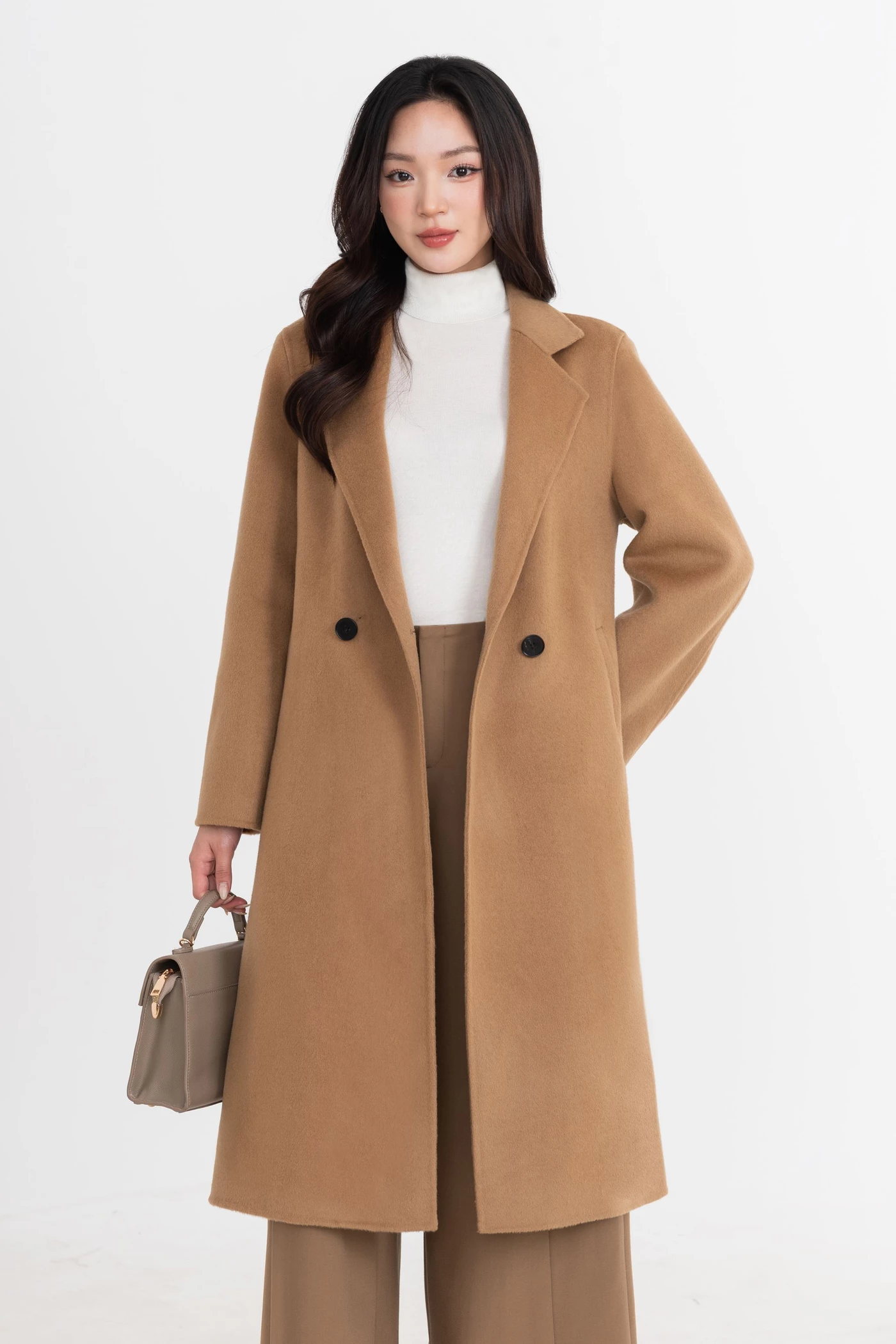 Áo dạ lông cừu Wool Luxe Coat