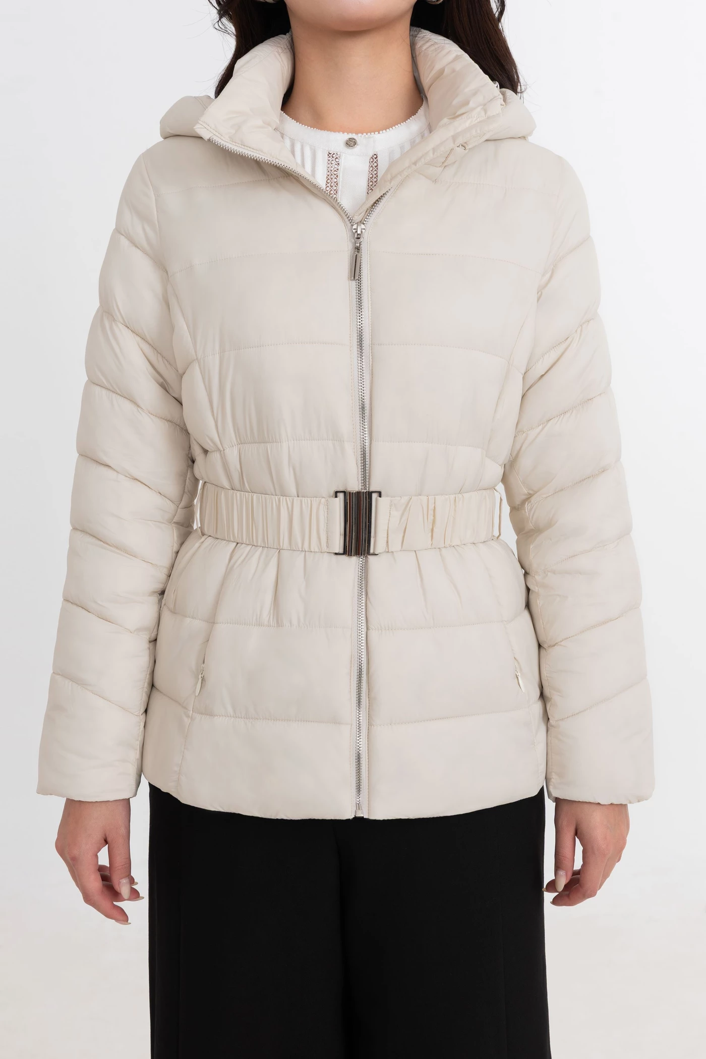 Áo phao đai eo Elegant Warm