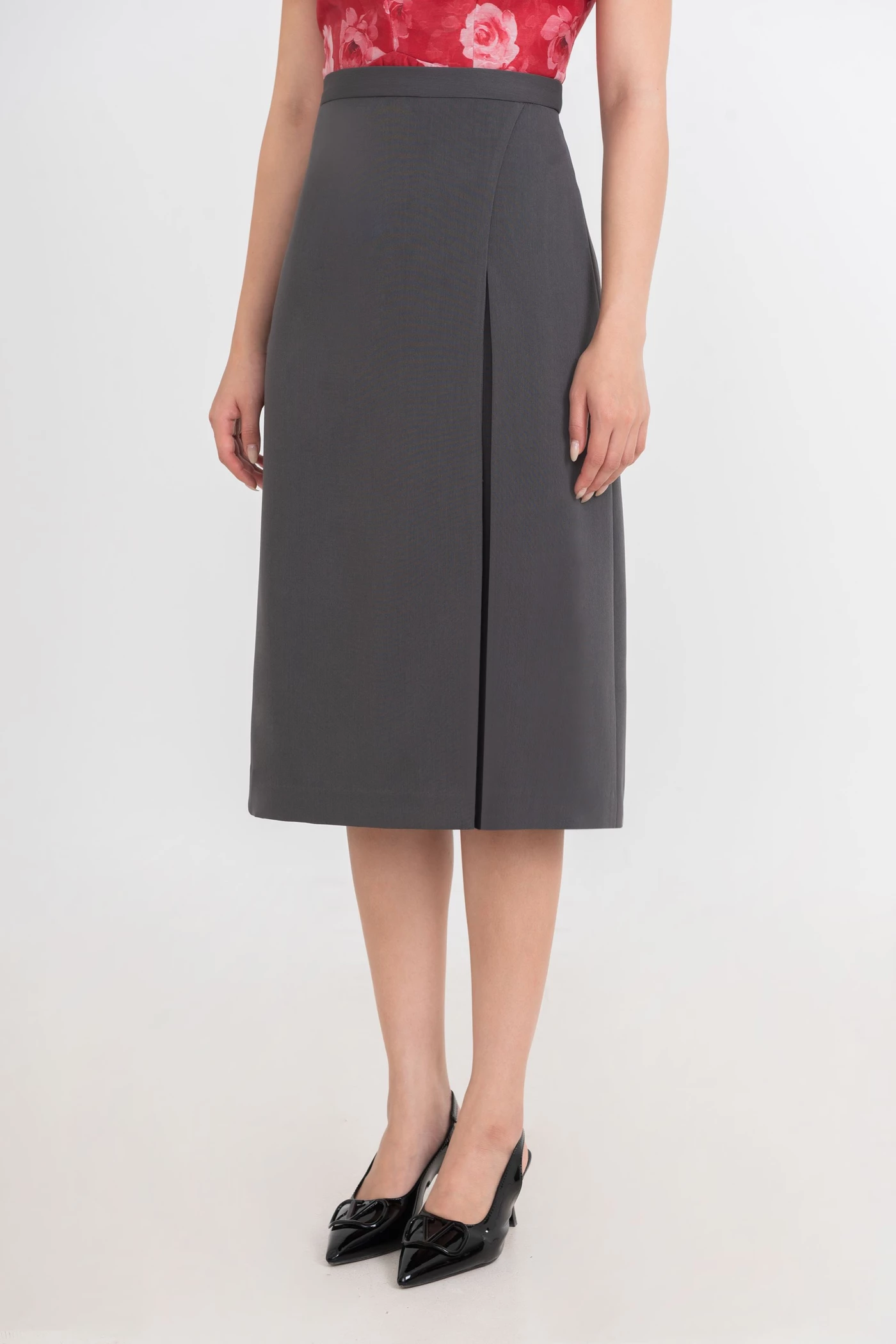 Chân váy A xẻ tà