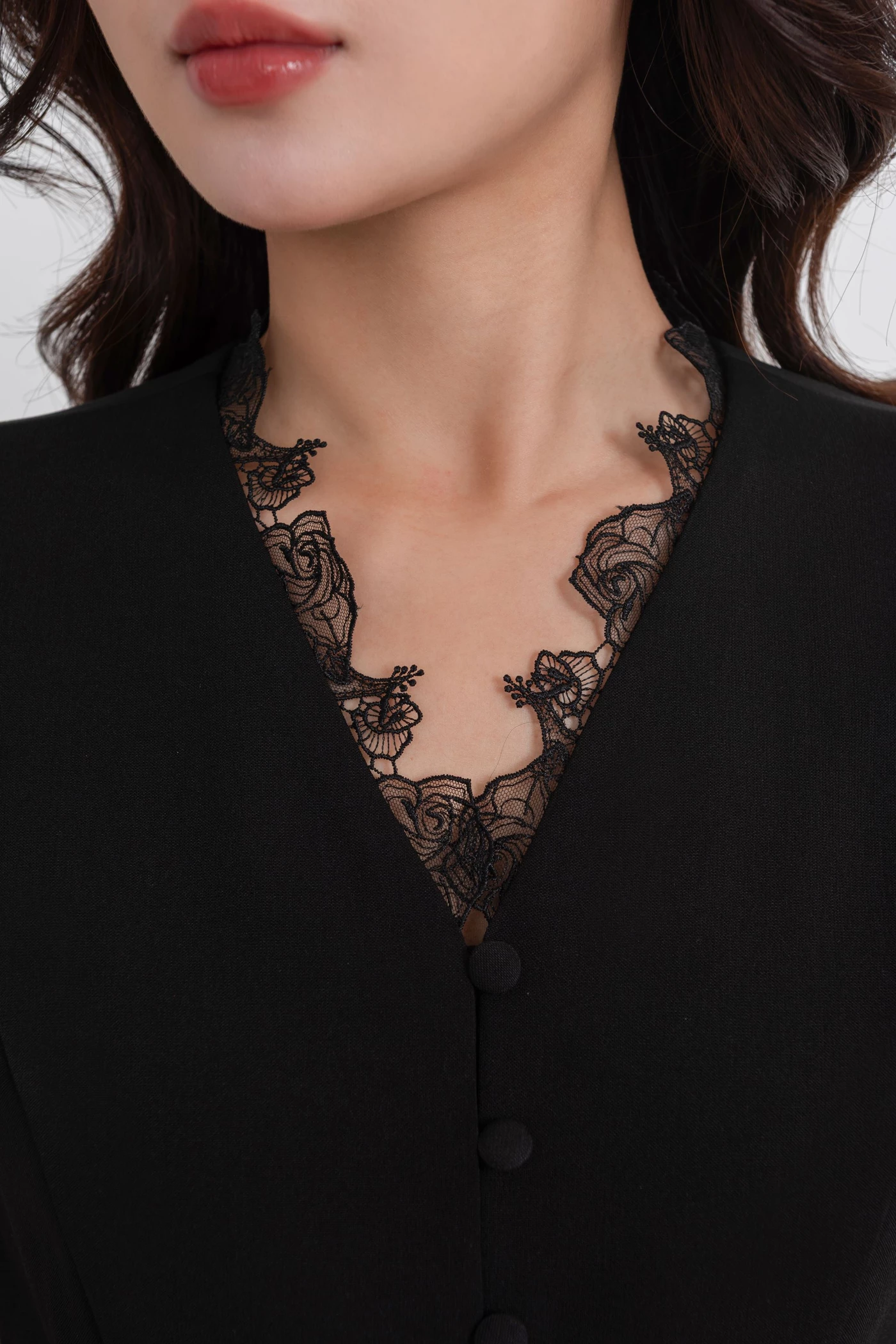 Áo công sở gile Noir Lace