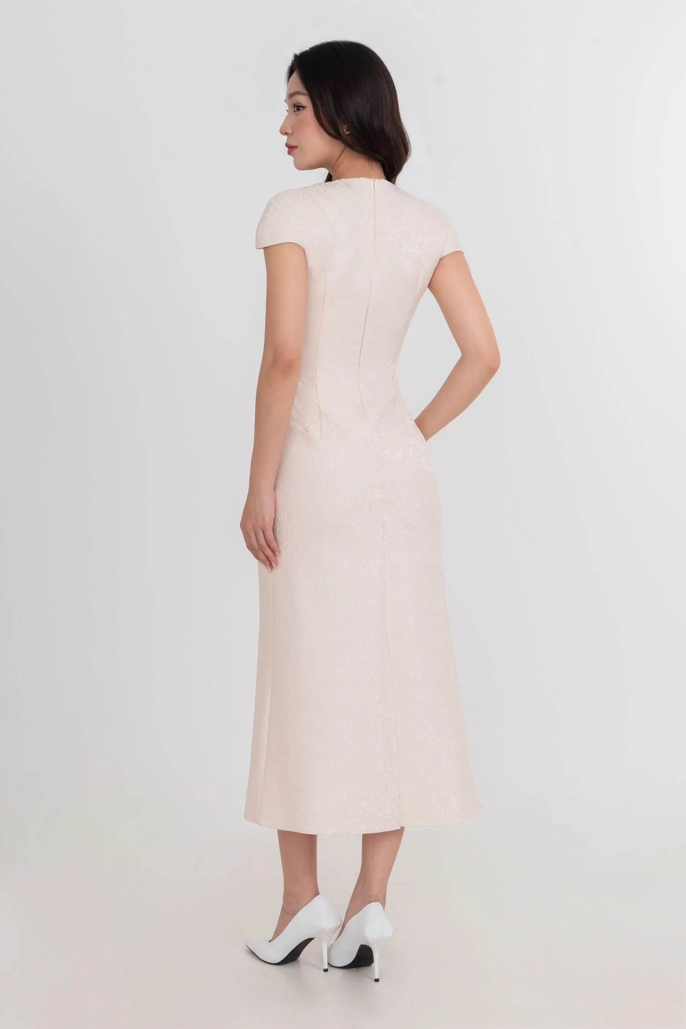 Ivory Fleur Dress - Đầm dạ hội thêu hoa
