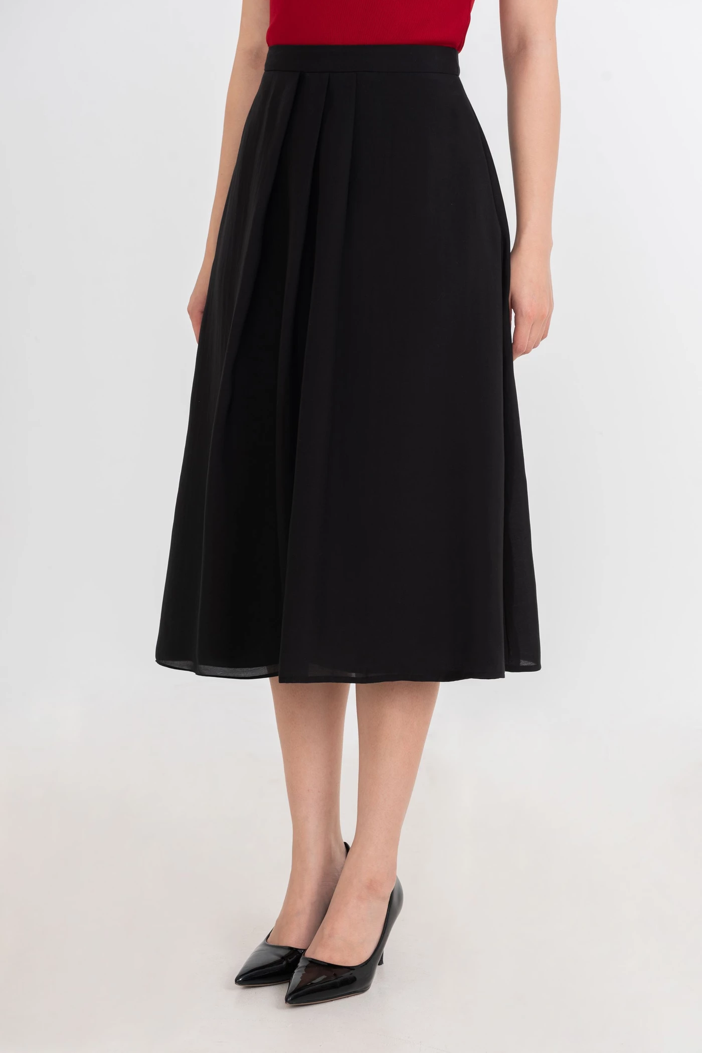 Chân váy lụa xòe 2 lớp