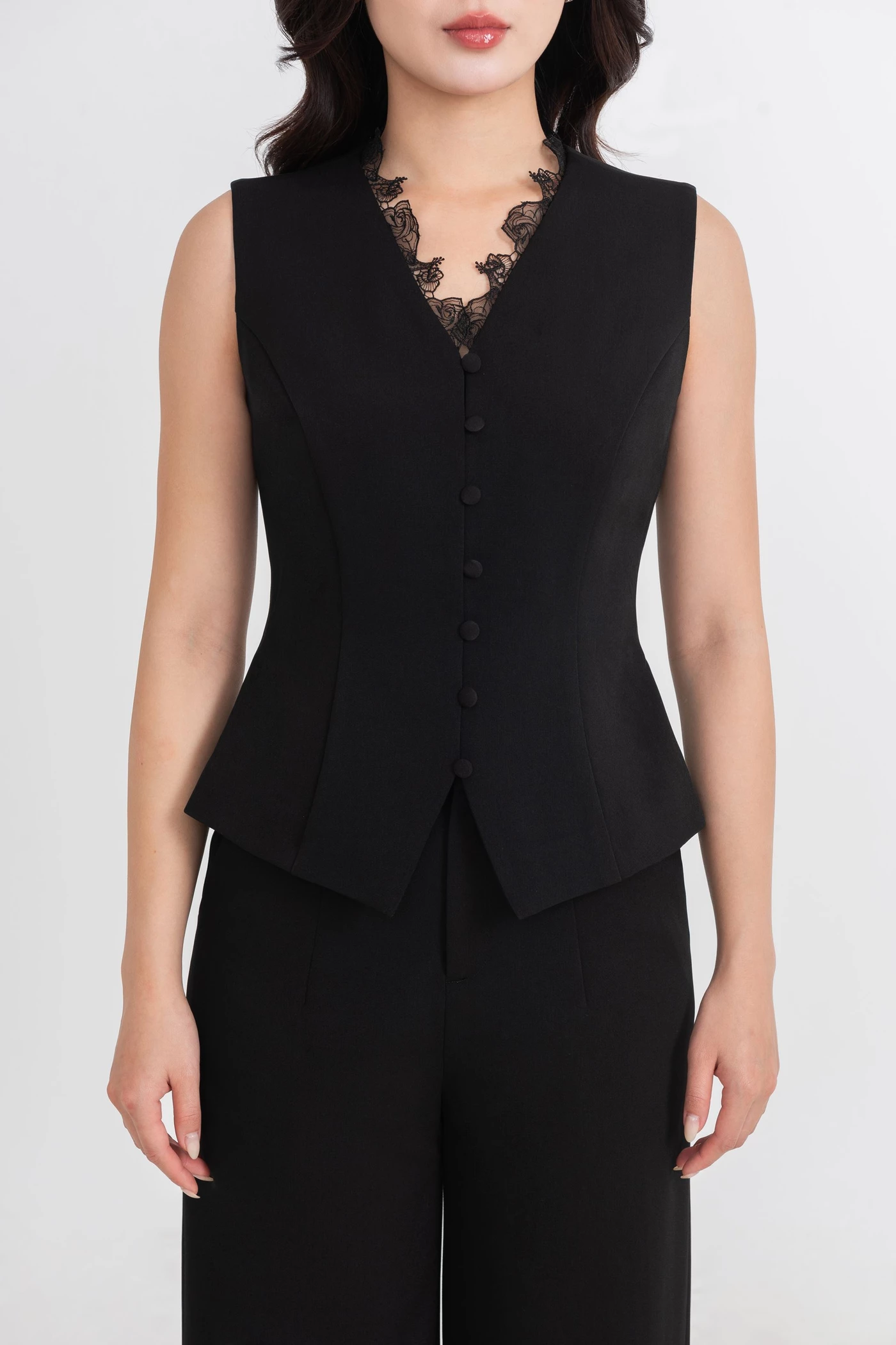 Áo công sở gile Noir Lace