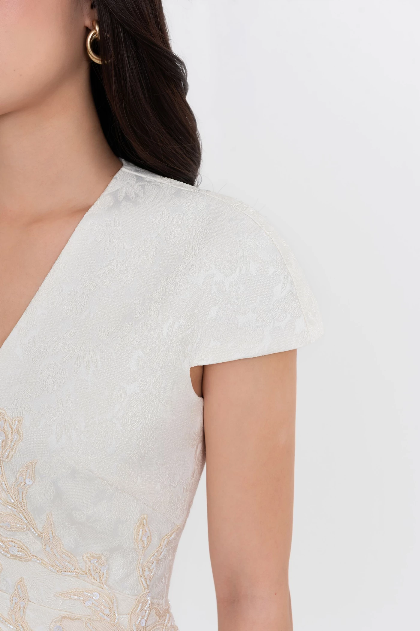 Ivory Fleur Dress - Đầm dạ hội thêu hoa