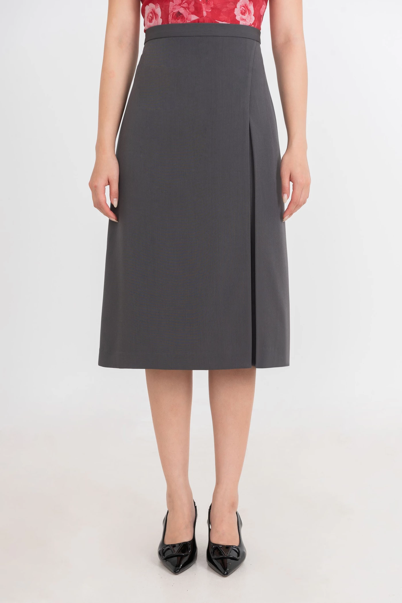 Chân váy A xẻ tà