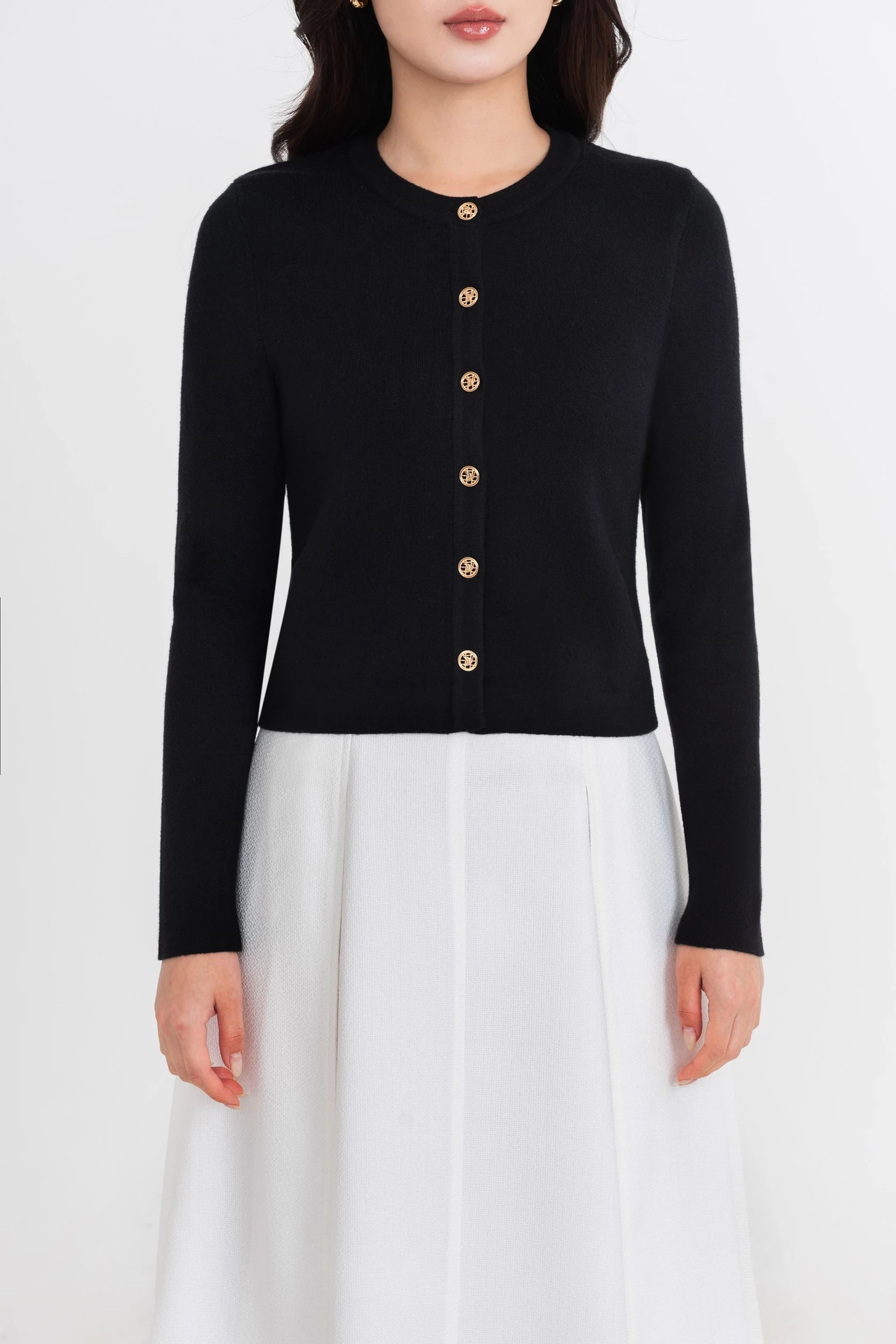 Áo khoác len Ôm cơ bản